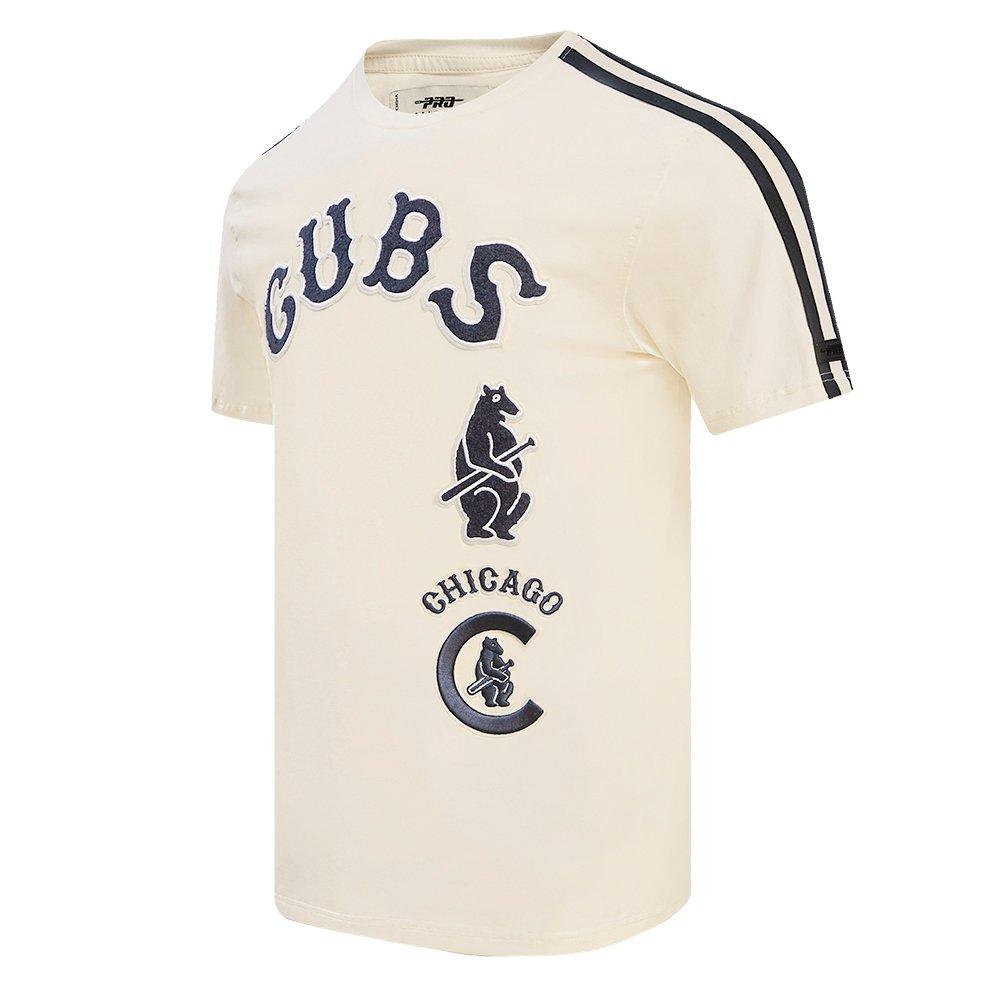 Pro Standard Men's MLB Chicago Cubs Retro Classic Striped Top - EGGSHELL Thumbnail View 3