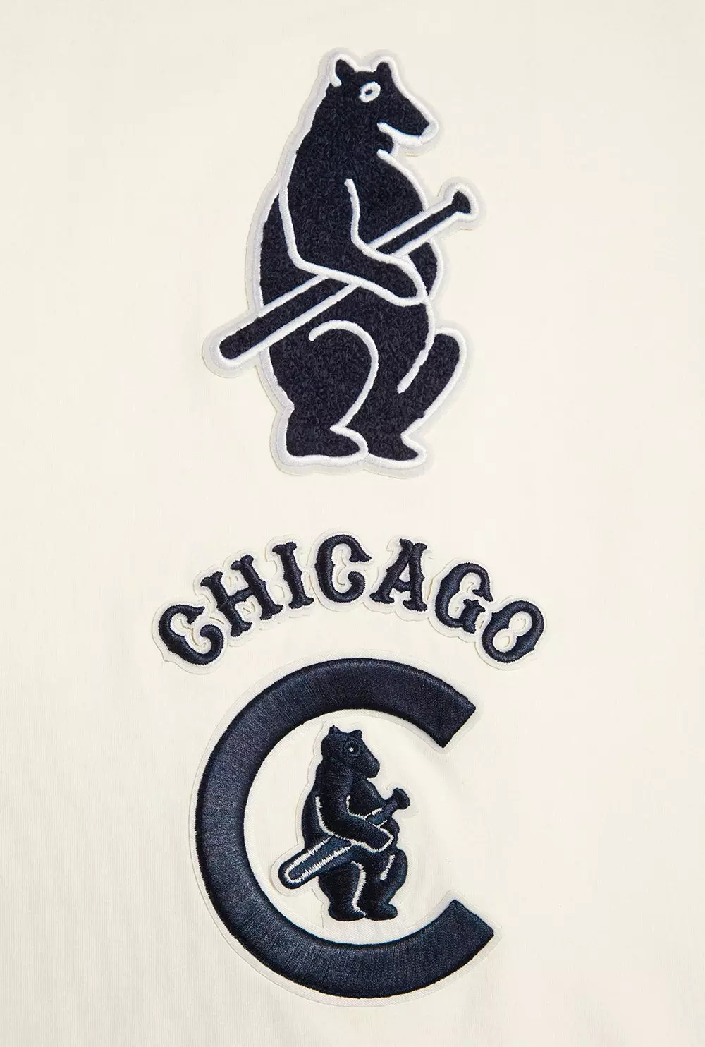 Pro Standard Men's MLB Chicago Cubs Retro Classic Striped Top - EGGSHELL