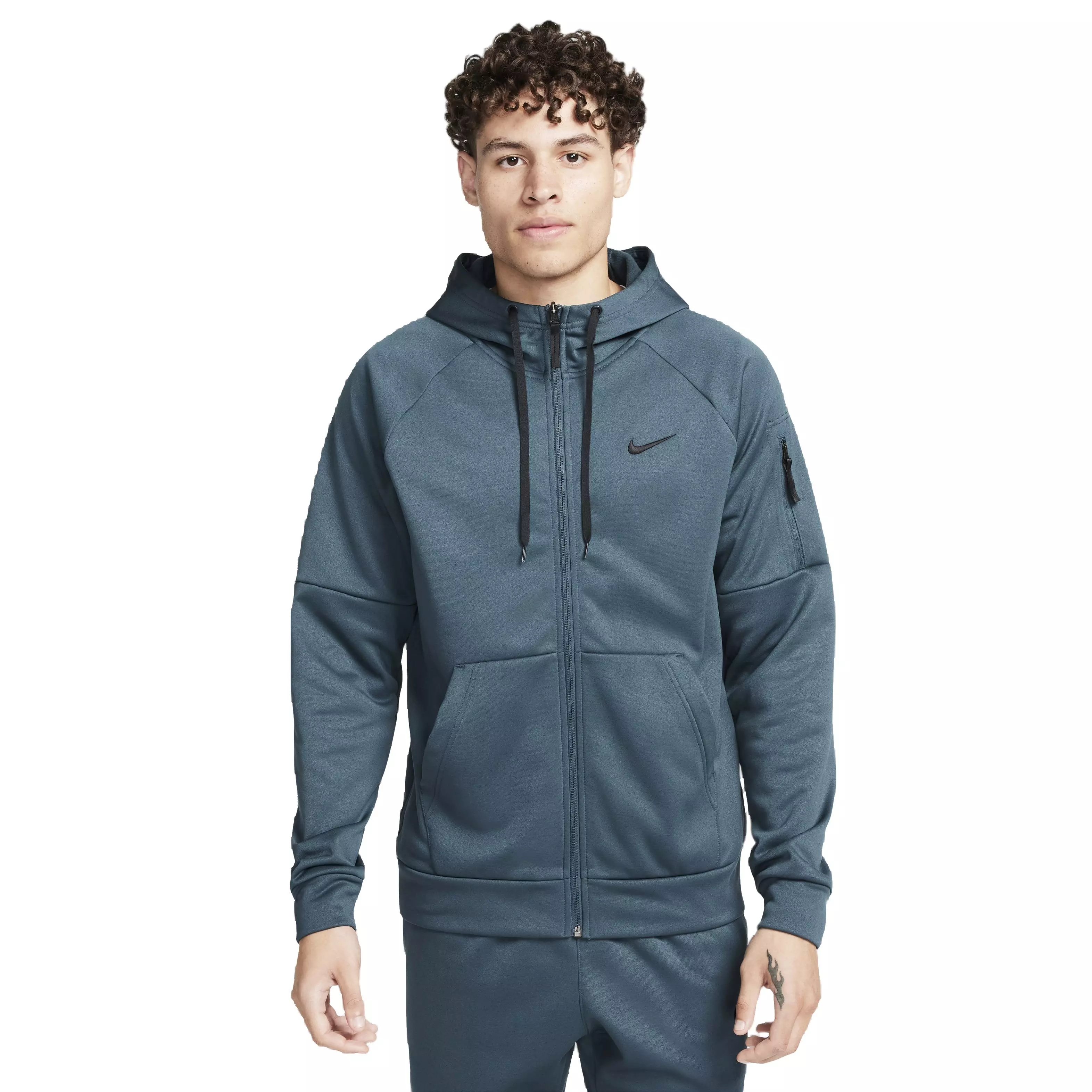 Nike Men's Therma-FIT Full-Zip Fitness Jacket - GREEN