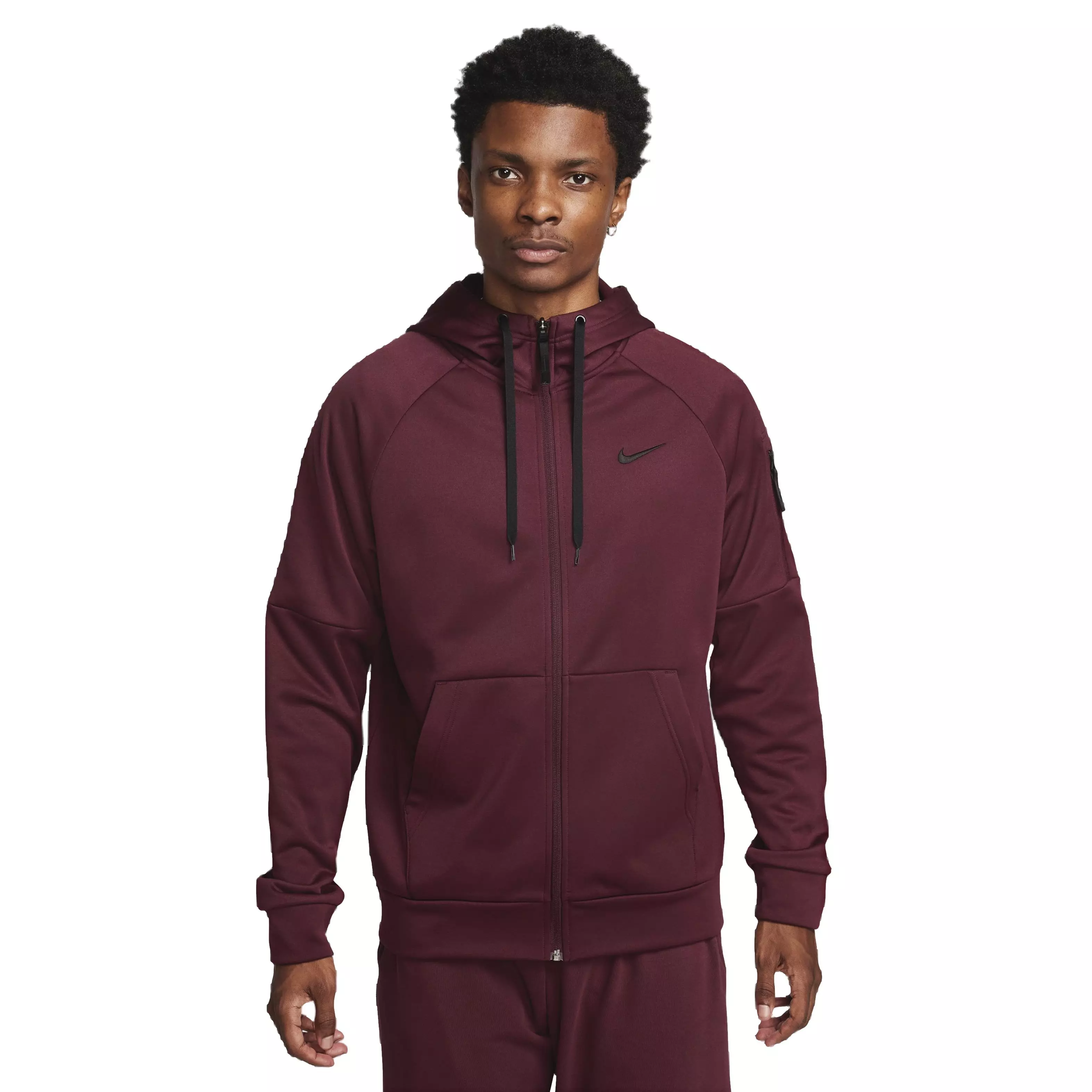 Nike Men's Therma-FIT Full-Zip Fitness Jacket - MAROON