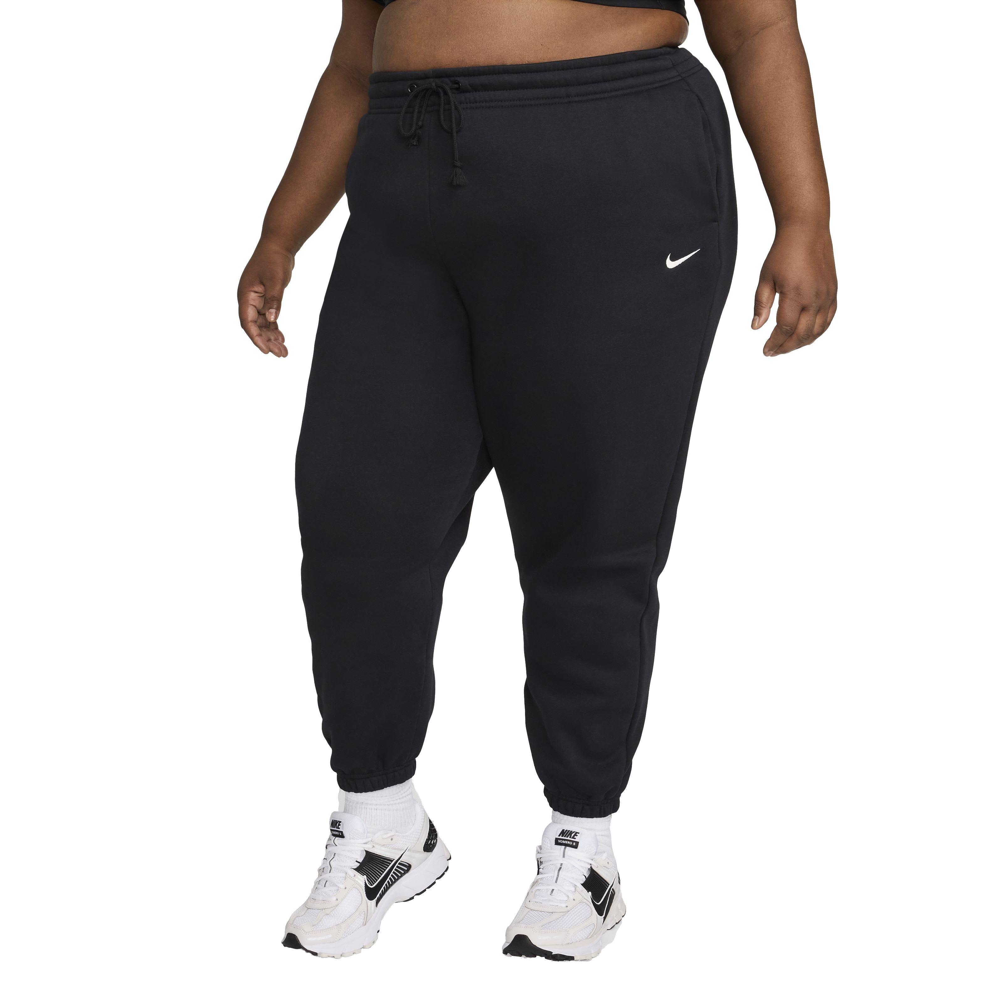 Nike Women's Sportswear Phoenix Fleece Oversized High-Waisted Sweatpants - BLACK Thumbnail View 1