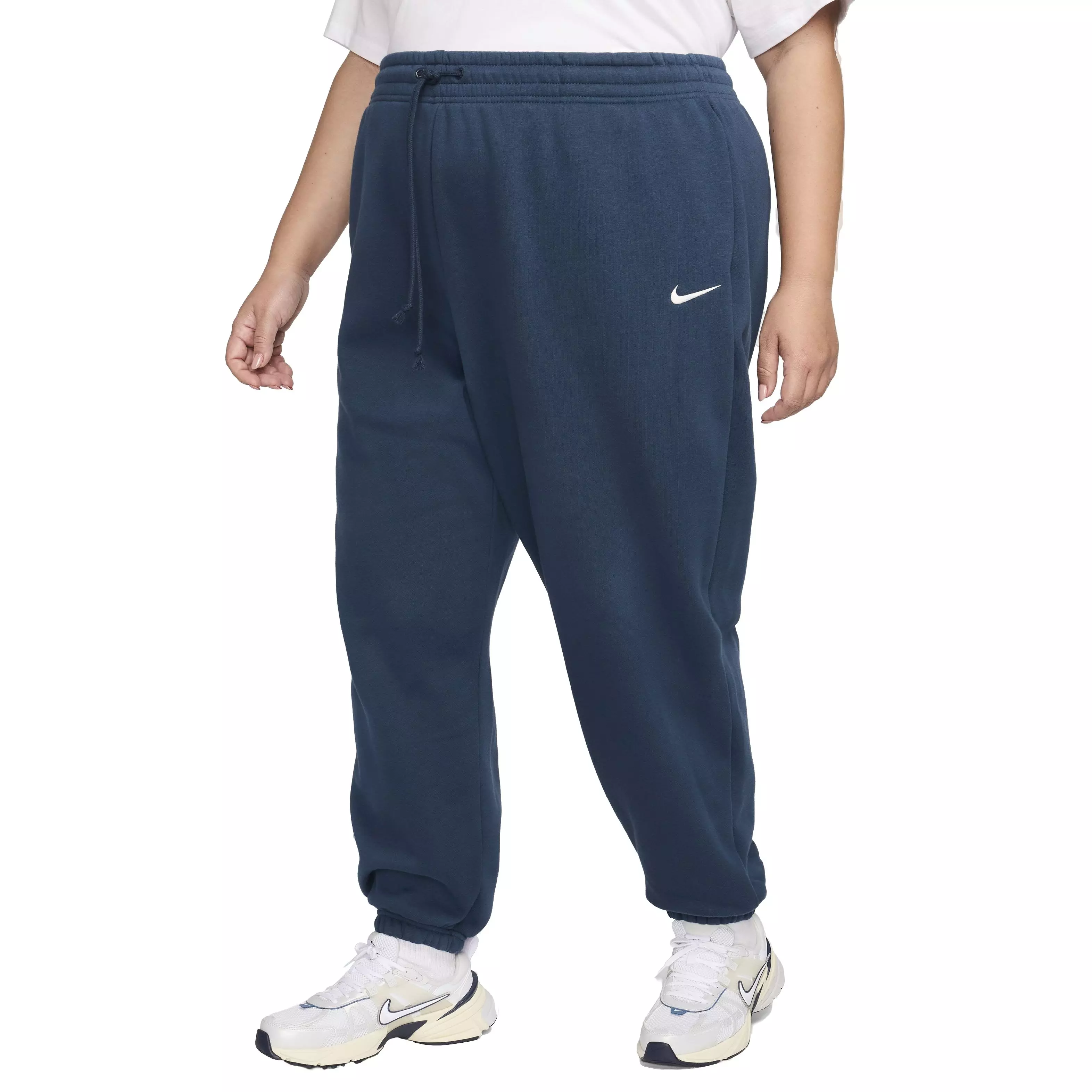 Nike Women's Sportswear Phoenix Fleece Oversized High-Waisted Sweatpants - BLUE