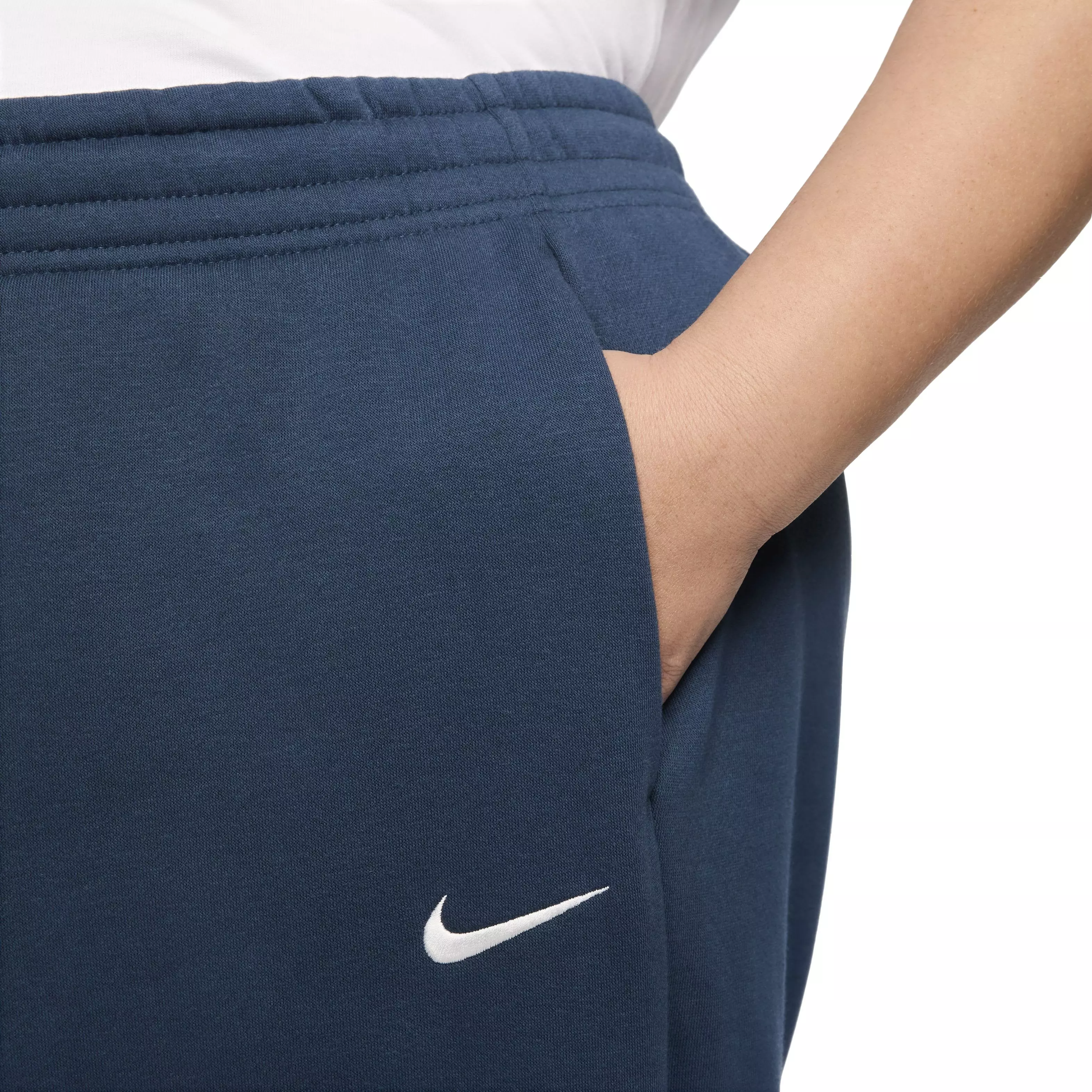 Nike Women's Sportswear Phoenix Fleece Oversized High-Waisted Sweatpants - BLUE