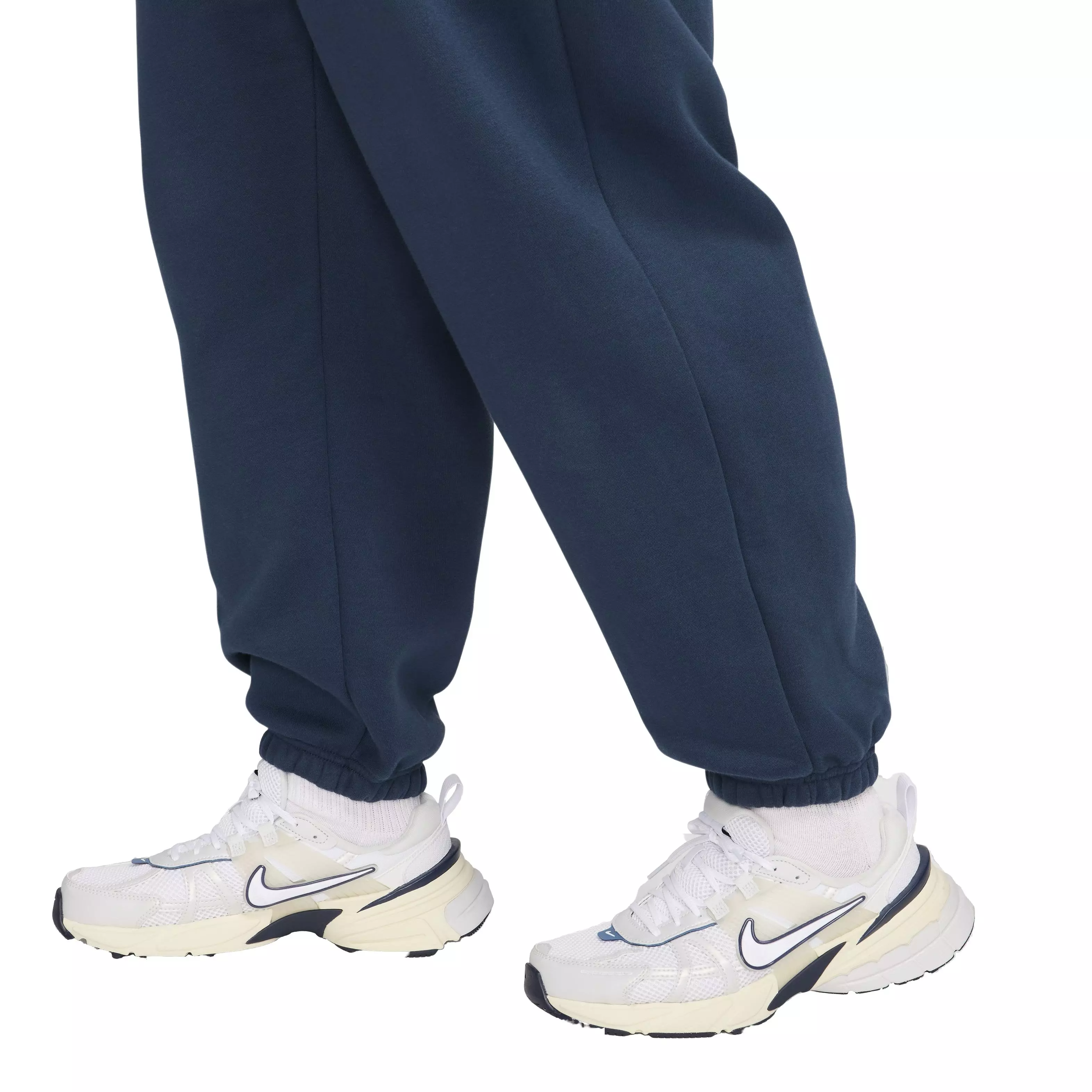 Nike Women's Sportswear Phoenix Fleece Oversized High-Waisted Sweatpants - BLUE