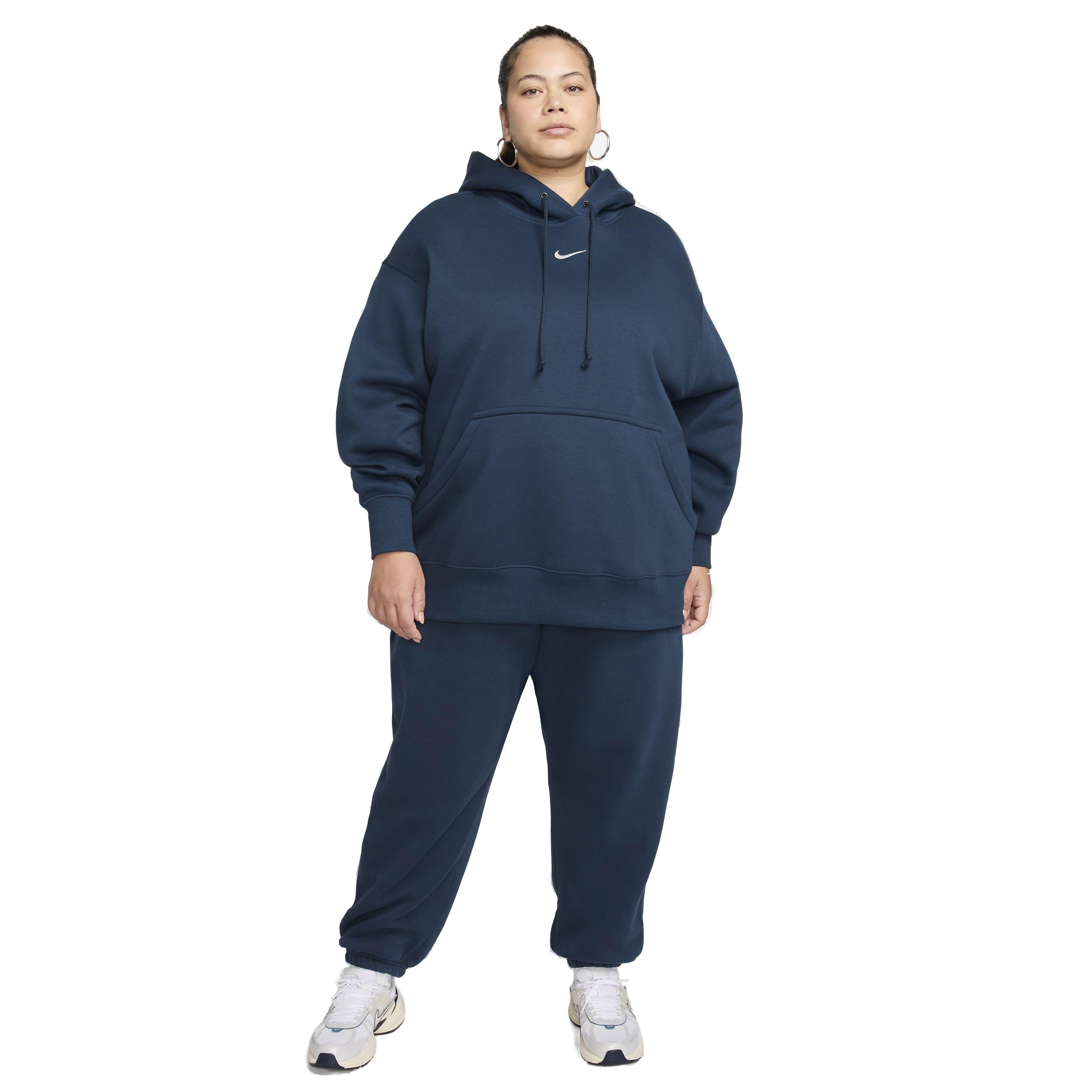 Nike Women's Sportswear Phoenix Fleece Oversized High-Waisted Sweatpants - BLUE Thumbnail View 7