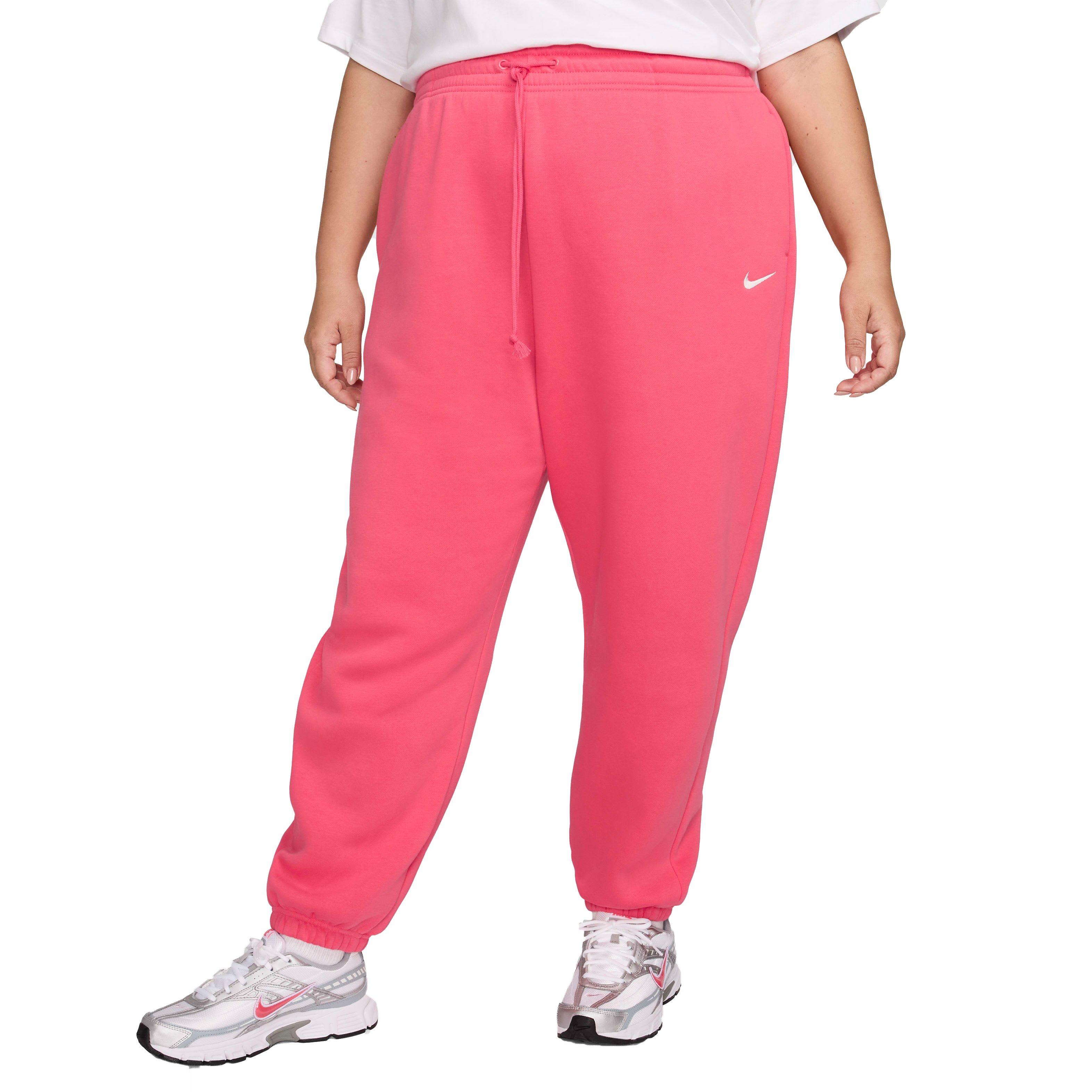 Nike Women's Sportswear Phoenix Fleece Oversized High-Waisted Sweatpants - PINK Thumbnail View 1