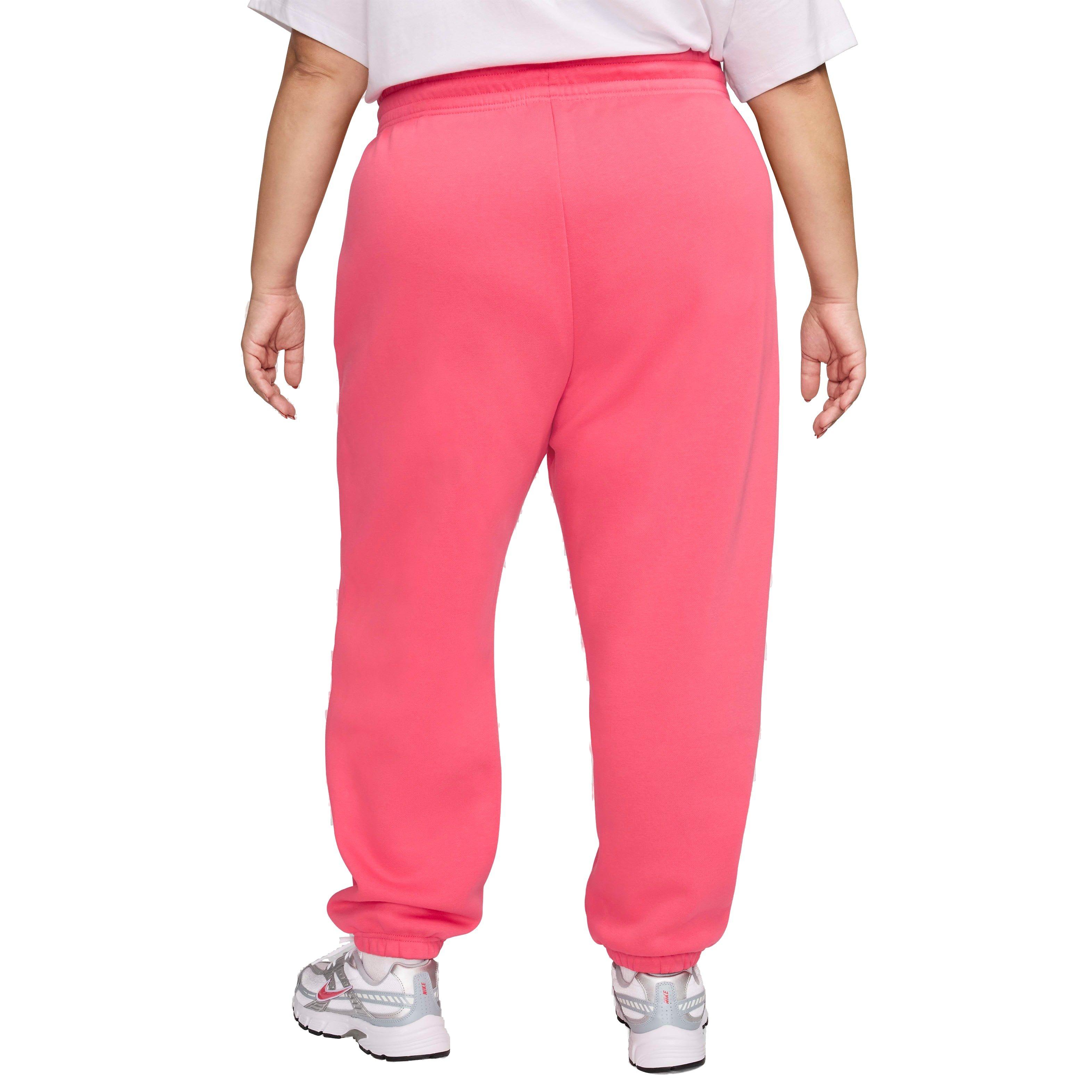 Nike Women's Sportswear Phoenix Fleece Oversized High-Waisted Sweatpants - PINK Thumbnail View 2
