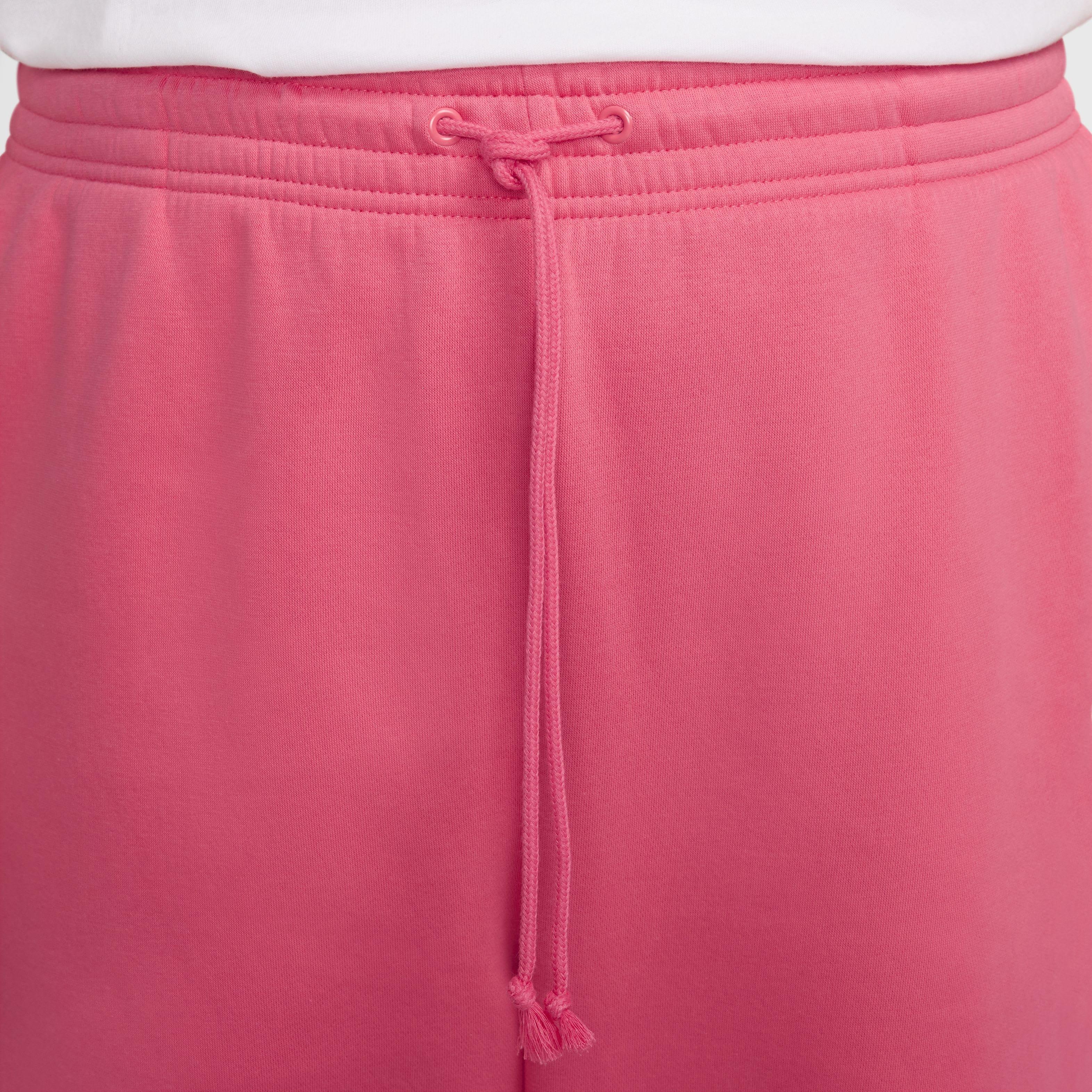 Nike Women's Sportswear Phoenix Fleece Oversized High-Waisted Sweatpants - PINK Thumbnail View 3