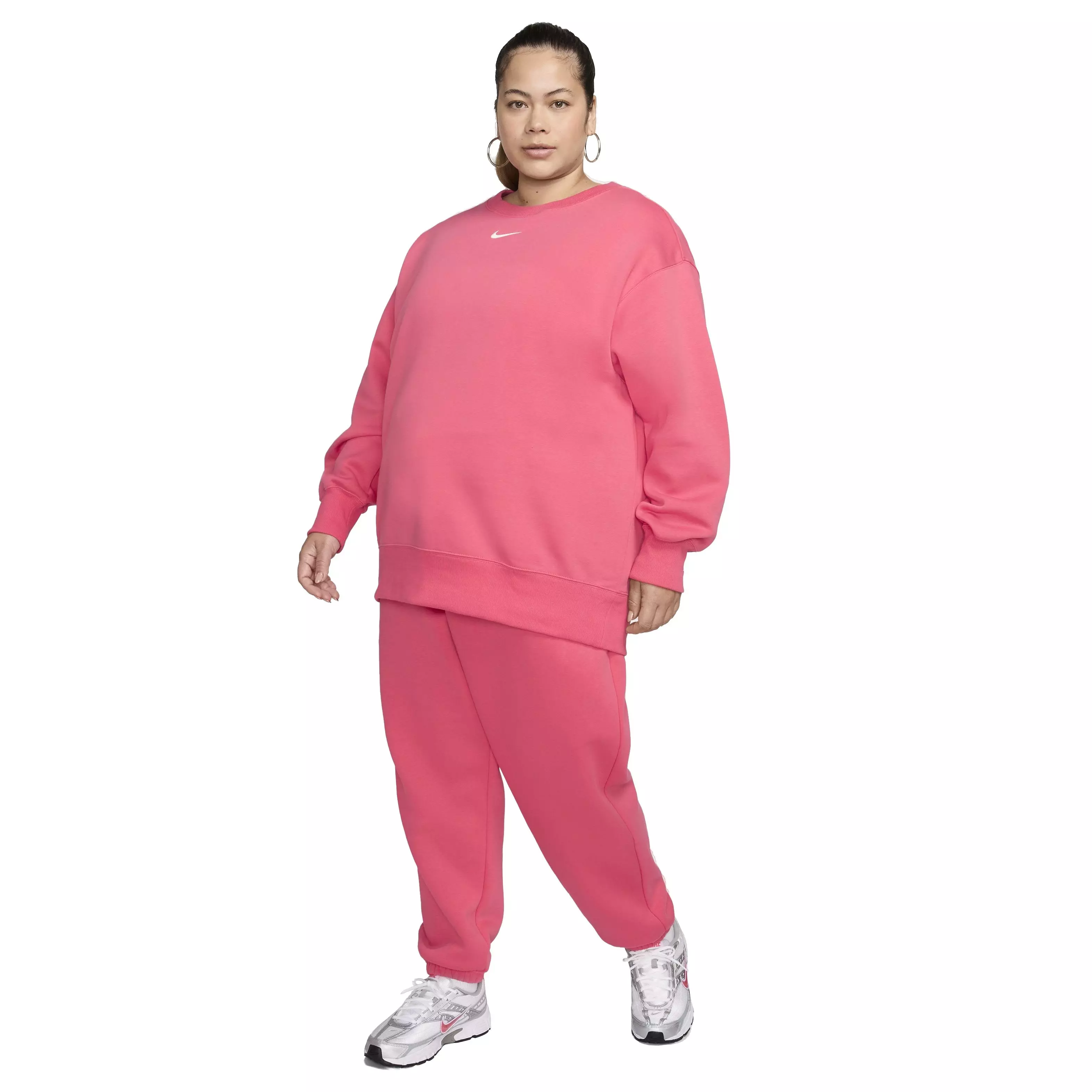 Nike Women's Sportswear Phoenix Fleece Oversized High-Waisted Sweatpants - PINK