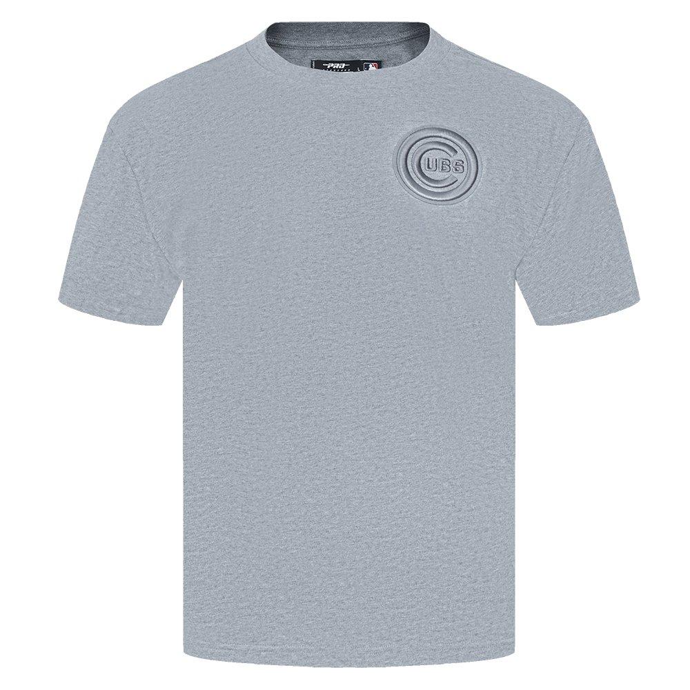 Pro Standard Men's MLB Chicago Cubs Neutral Drop Shoulder Top - DK GREY Thumbnail View 1
