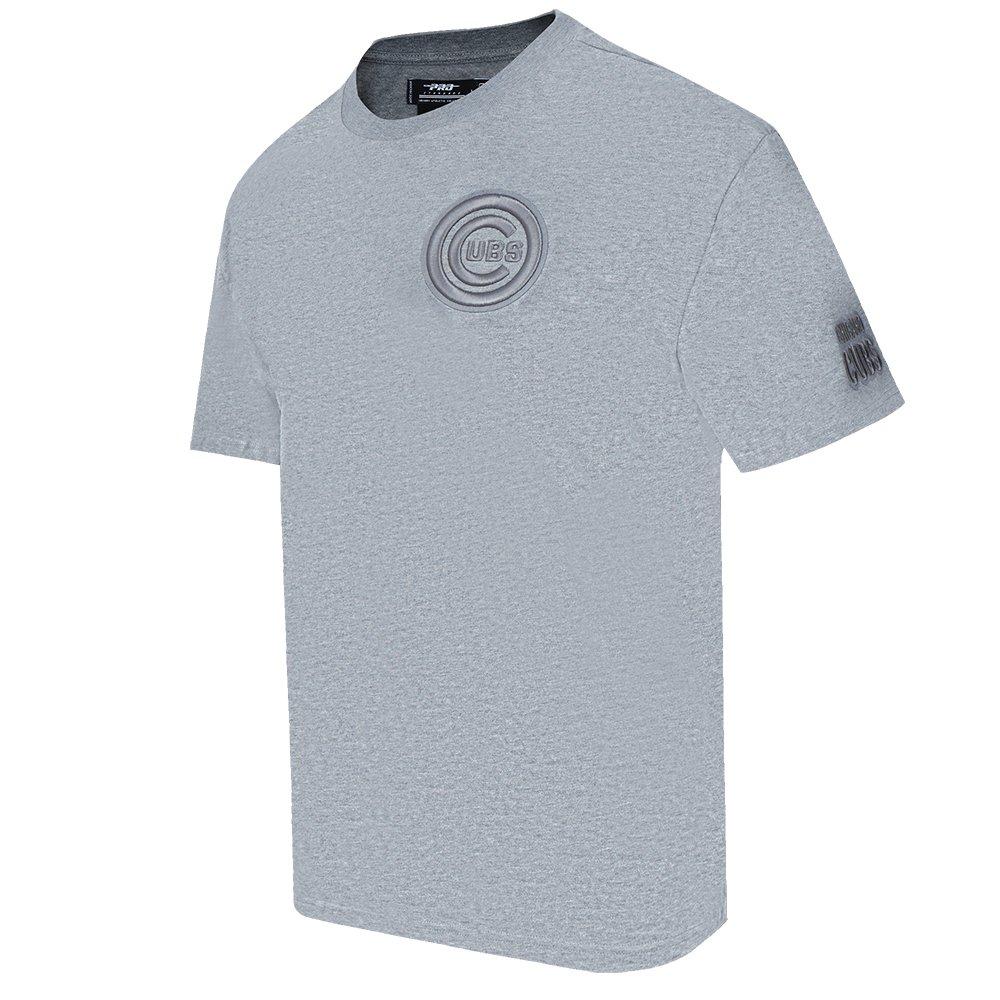 Pro Standard Men's MLB Chicago Cubs Neutral Drop Shoulder Top - DK GREY Thumbnail View 3