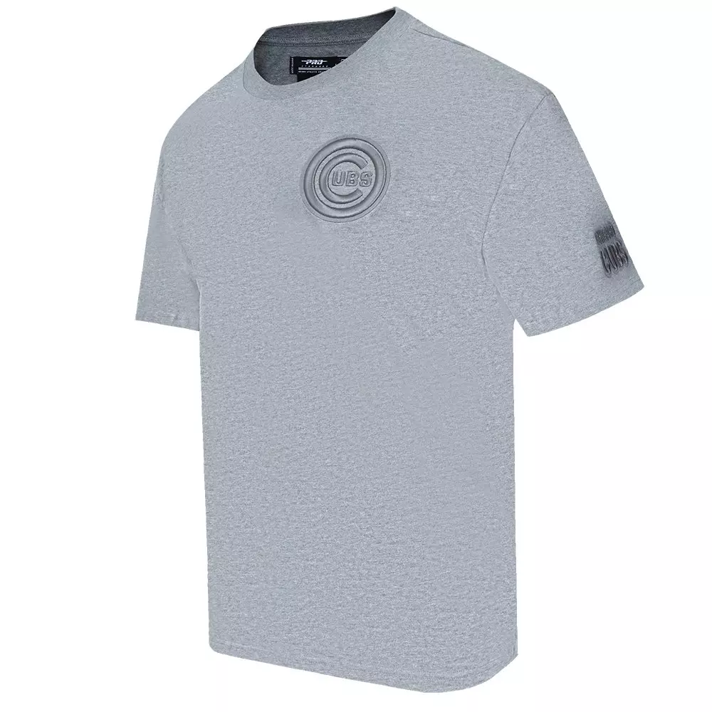 Pro Standard Men's MLB Chicago Cubs Neutral Drop Shoulder Top - DK GREY