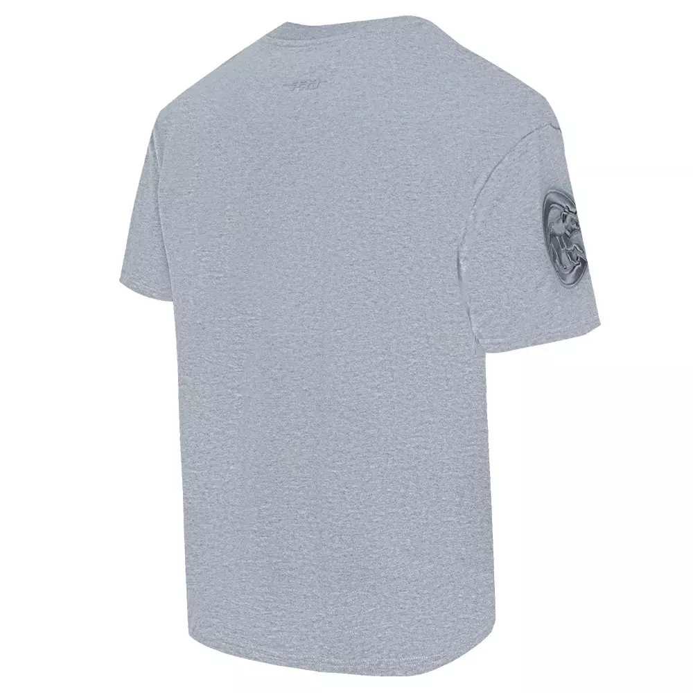 Pro Standard Men's MLB Chicago Cubs Neutral Drop Shoulder Top - DK GREY