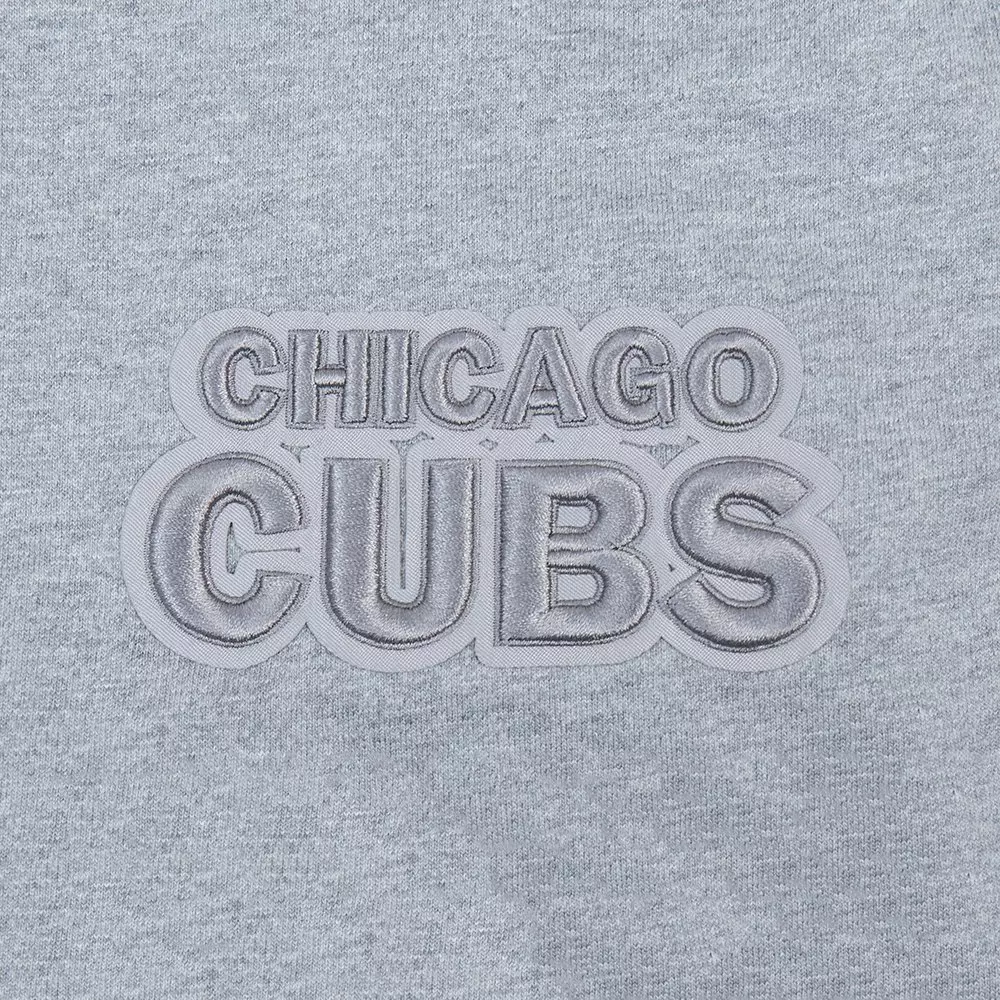 Pro Standard Men's MLB Chicago Cubs Neutral Drop Shoulder Top - DK GREY