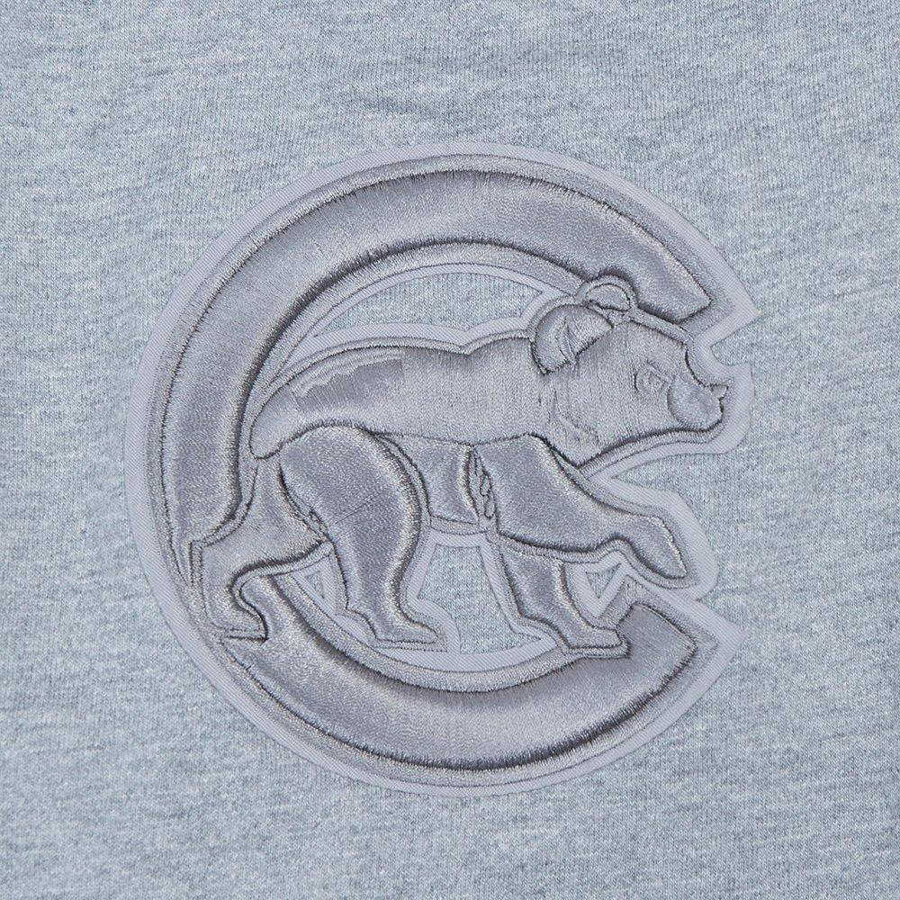 Pro Standard Men's MLB Chicago Cubs Neutral Drop Shoulder Top - DK GREY Thumbnail View 6