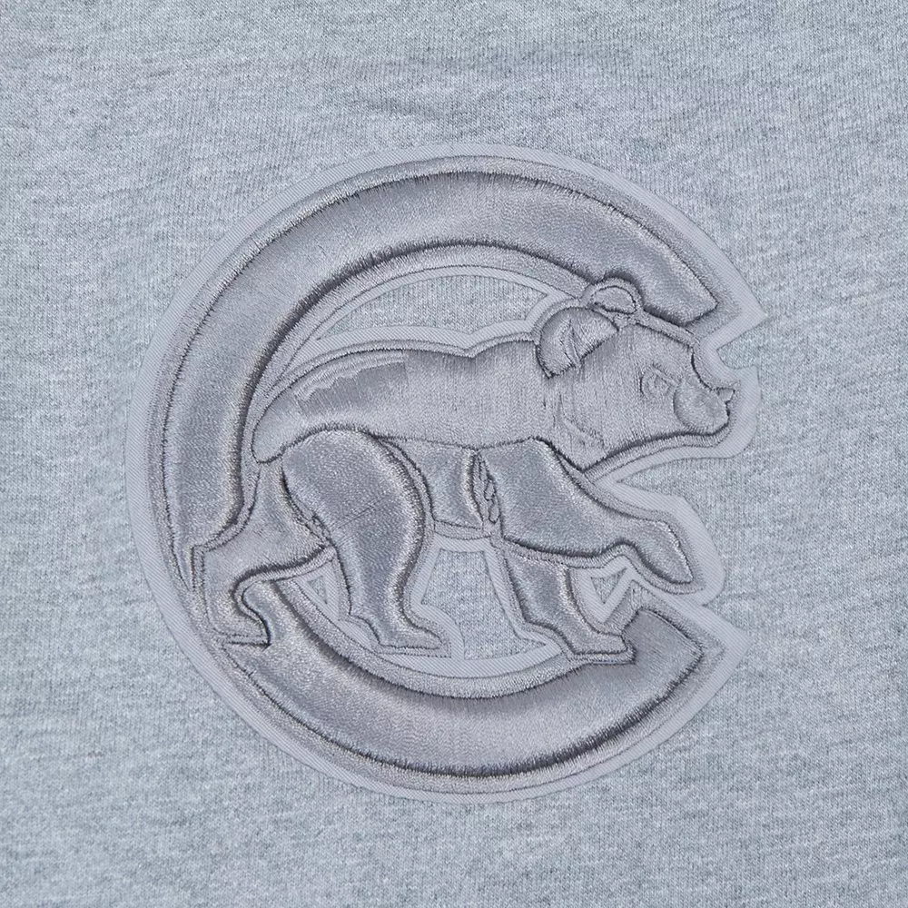 Pro Standard Men's MLB Chicago Cubs Neutral Drop Shoulder Top - DK GREY