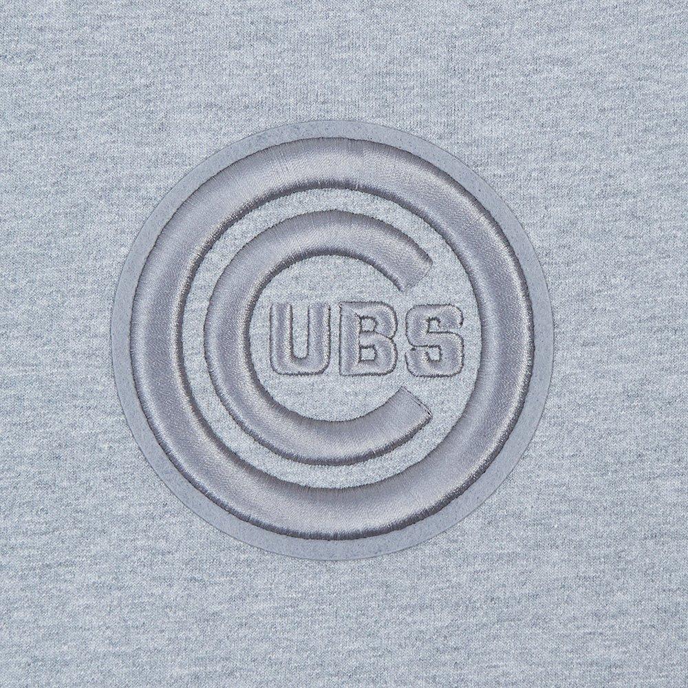 Pro Standard Men's MLB Chicago Cubs Neutral Drop Shoulder Top - DK GREY Thumbnail View 7