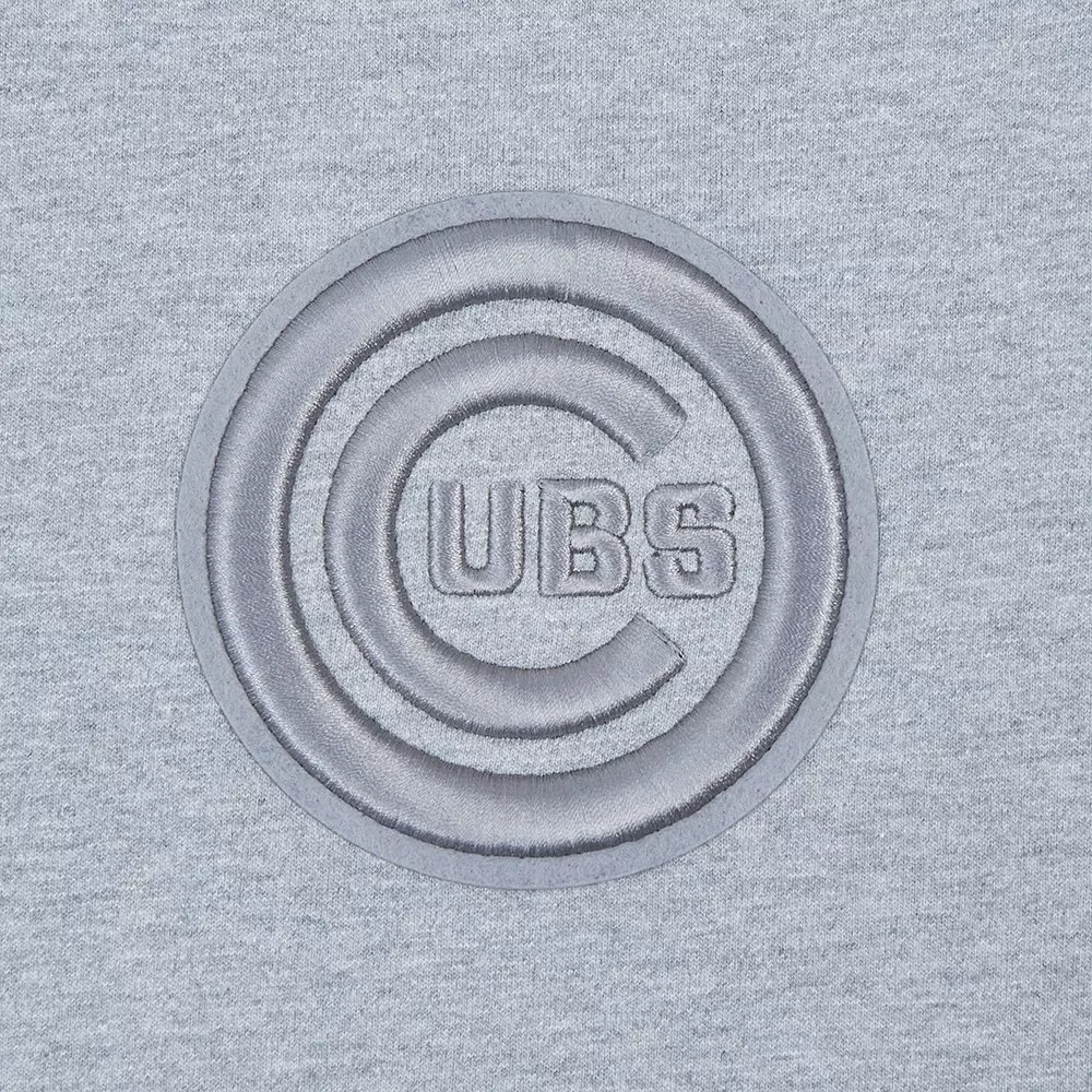 Pro Standard Men's MLB Chicago Cubs Neutral Drop Shoulder Top - DK GREY