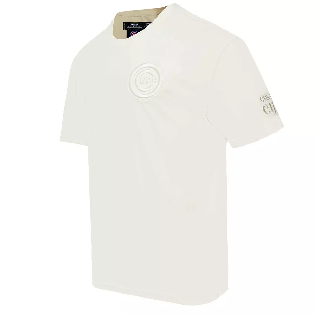 Pro Standard Men's MLB Chicago Cubs Neutral Drop Shoulder Top - CREAM