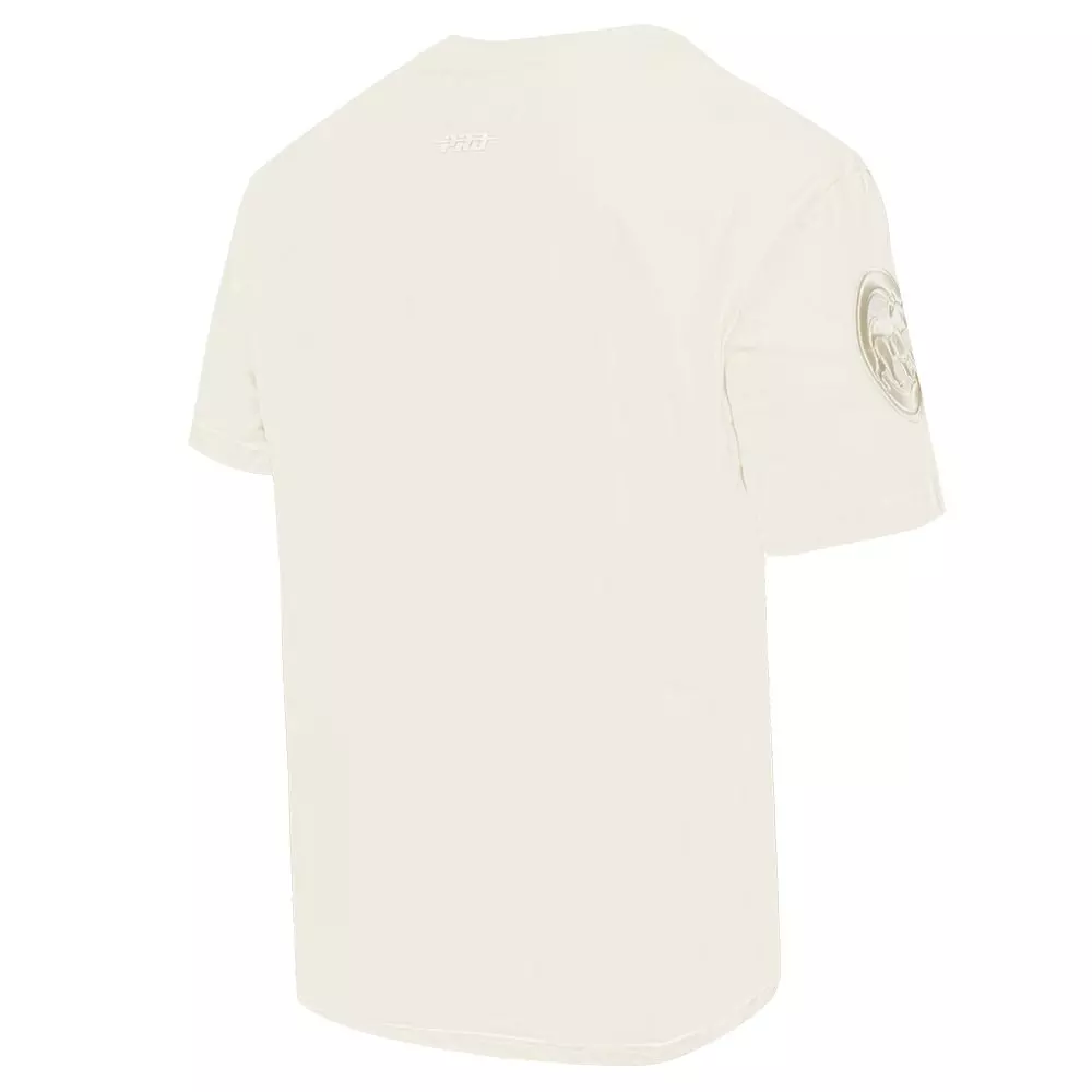 Pro Standard Men's MLB Chicago Cubs Neutral Drop Shoulder Top - CREAM