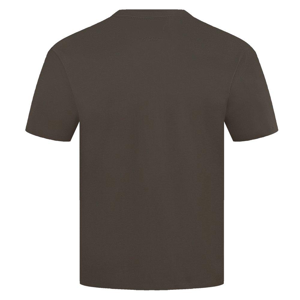 Pro Standard Men's MLB Chicago Cubs Neutral Drop Shoulder Top - DK BROWN Thumbnail View 2