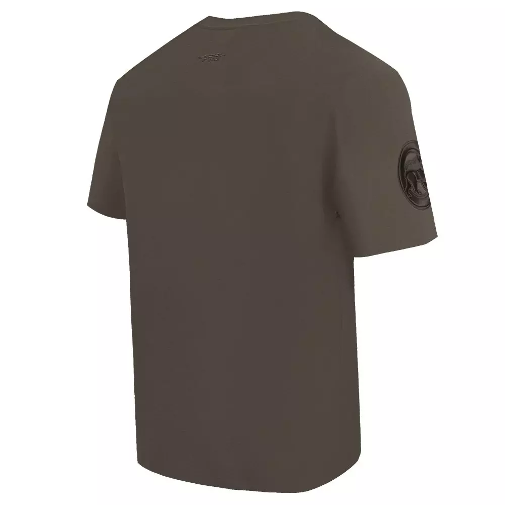 Pro Standard Men's MLB Chicago Cubs Neutral Drop Shoulder Top - DK BROWN