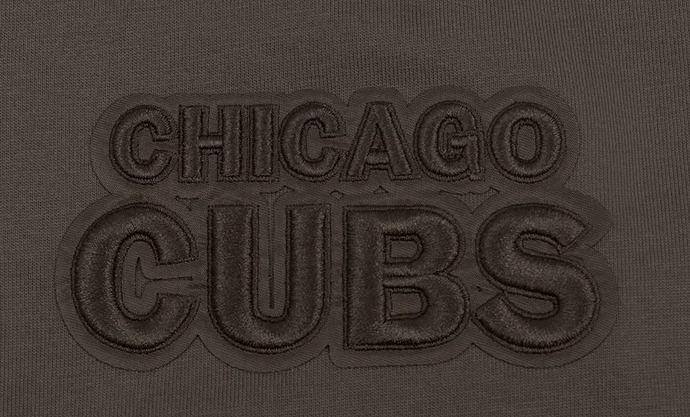 Pro Standard Men's MLB Chicago Cubs Neutral Drop Shoulder Top - DK BROWN