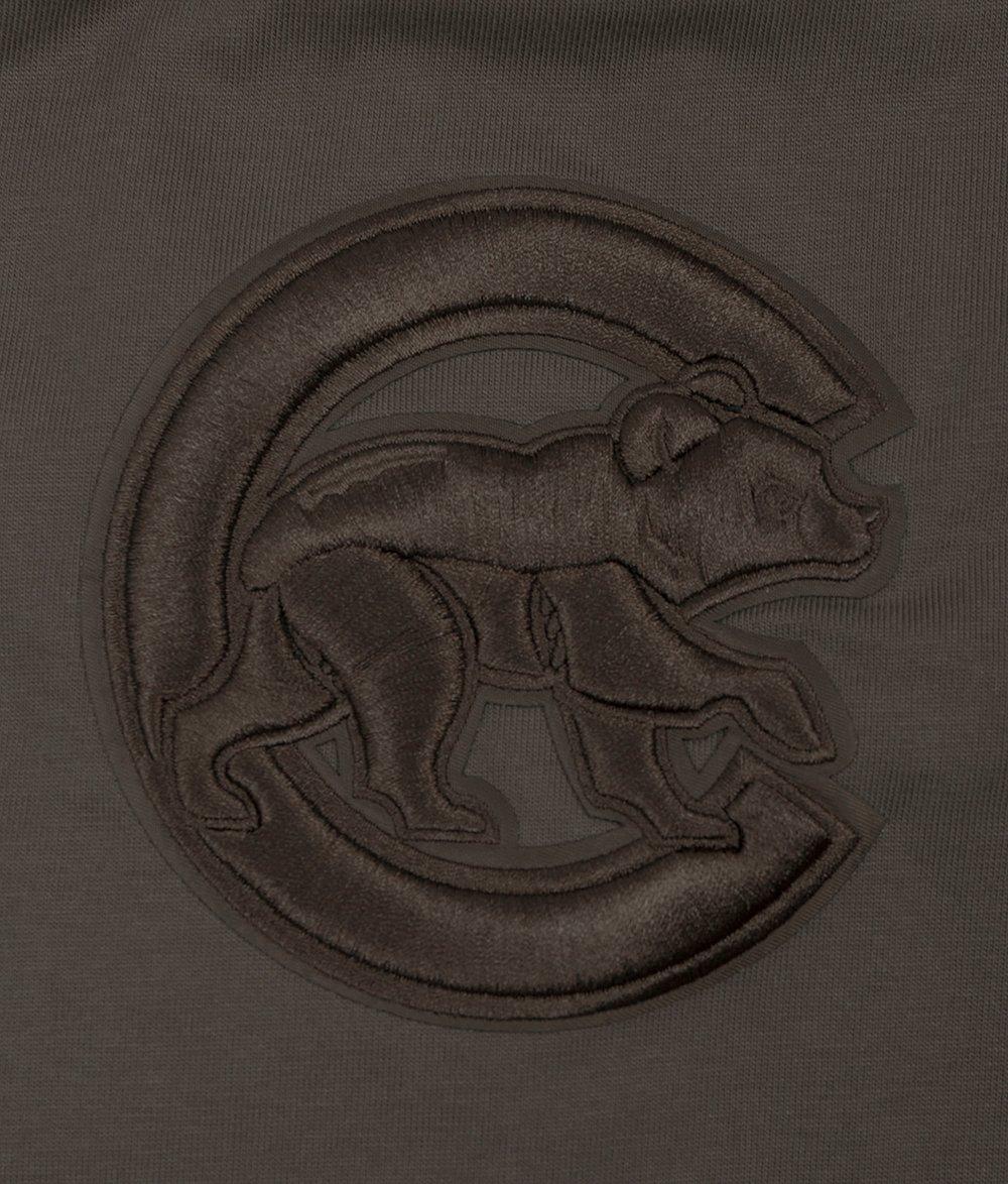 Pro Standard Men's MLB Chicago Cubs Neutral Drop Shoulder Top - DK BROWN Thumbnail View 6