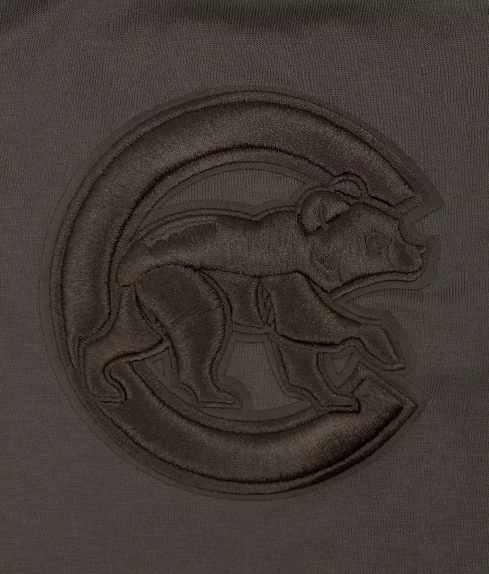 Pro Standard Men's MLB Chicago Cubs Neutral Drop Shoulder Top - DK BROWN