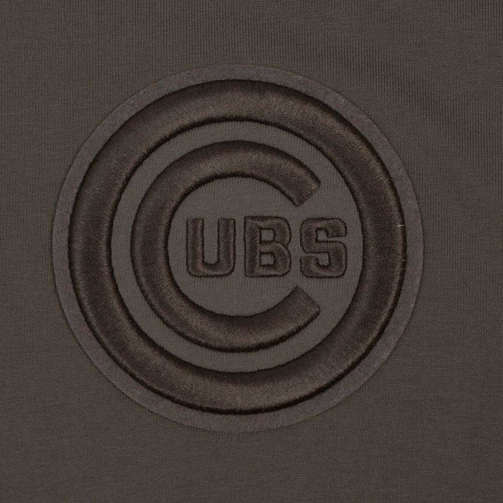 Pro Standard Men's MLB Chicago Cubs Neutral Drop Shoulder Top - DK BROWN Thumbnail View 7