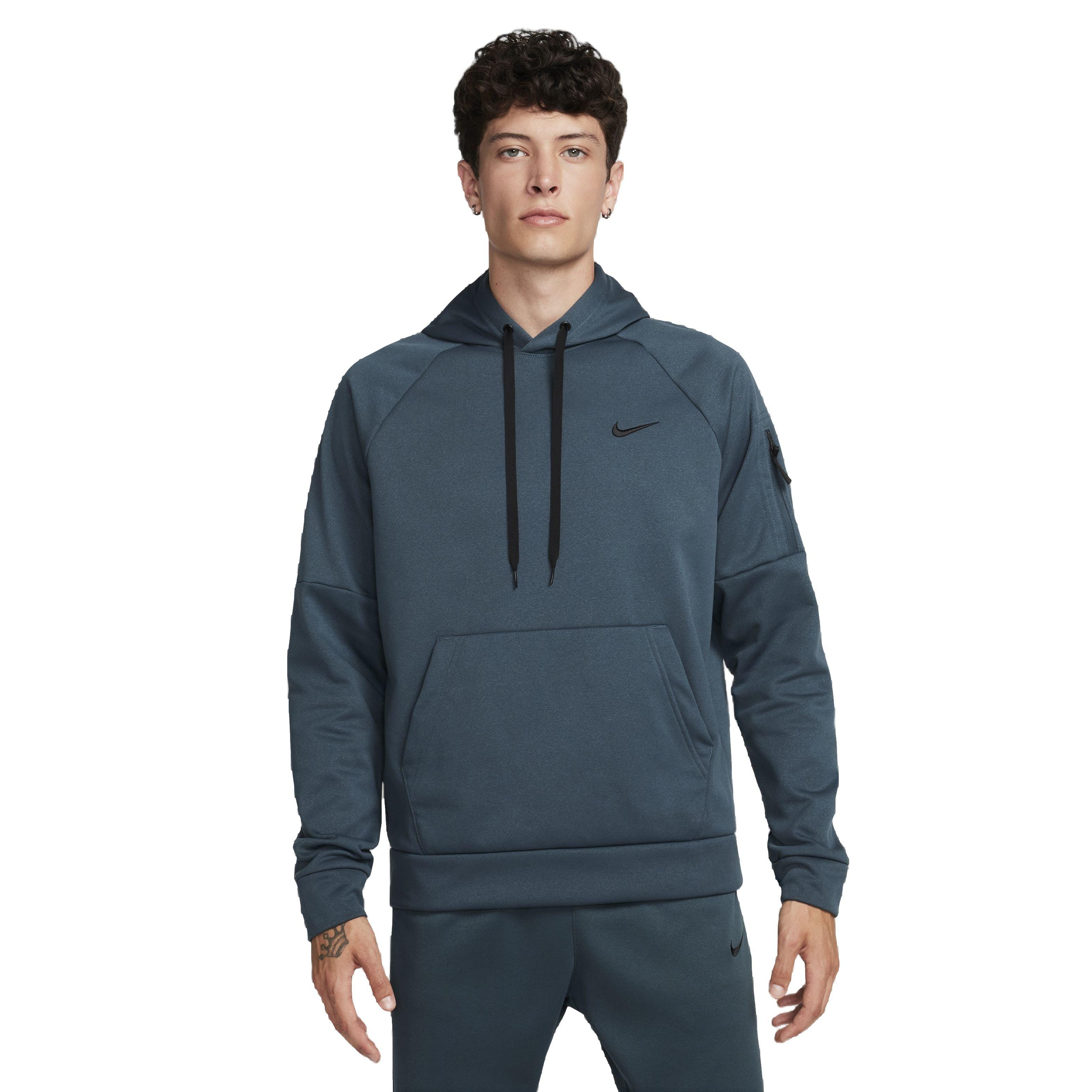 Nike Men's Therma-FIT Hooded Fitness Pullover - DK TEAL Thumbnail View 1