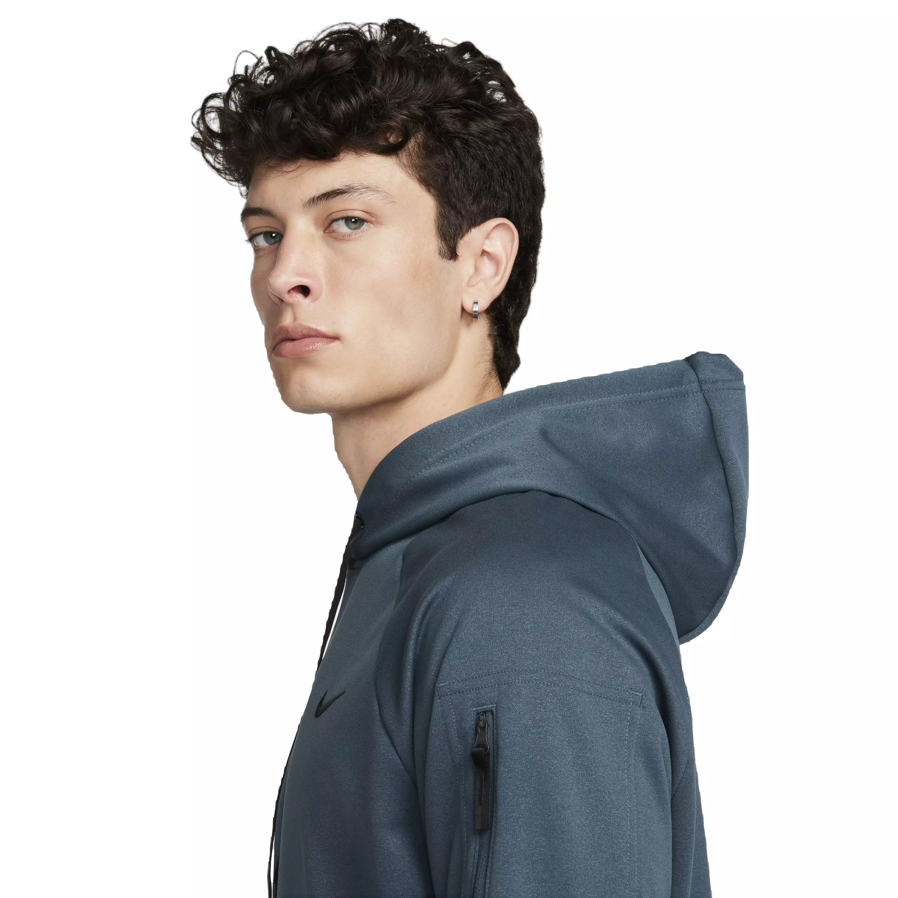 Nike Men's Therma-FIT Hooded Fitness Pullover - DK TEAL