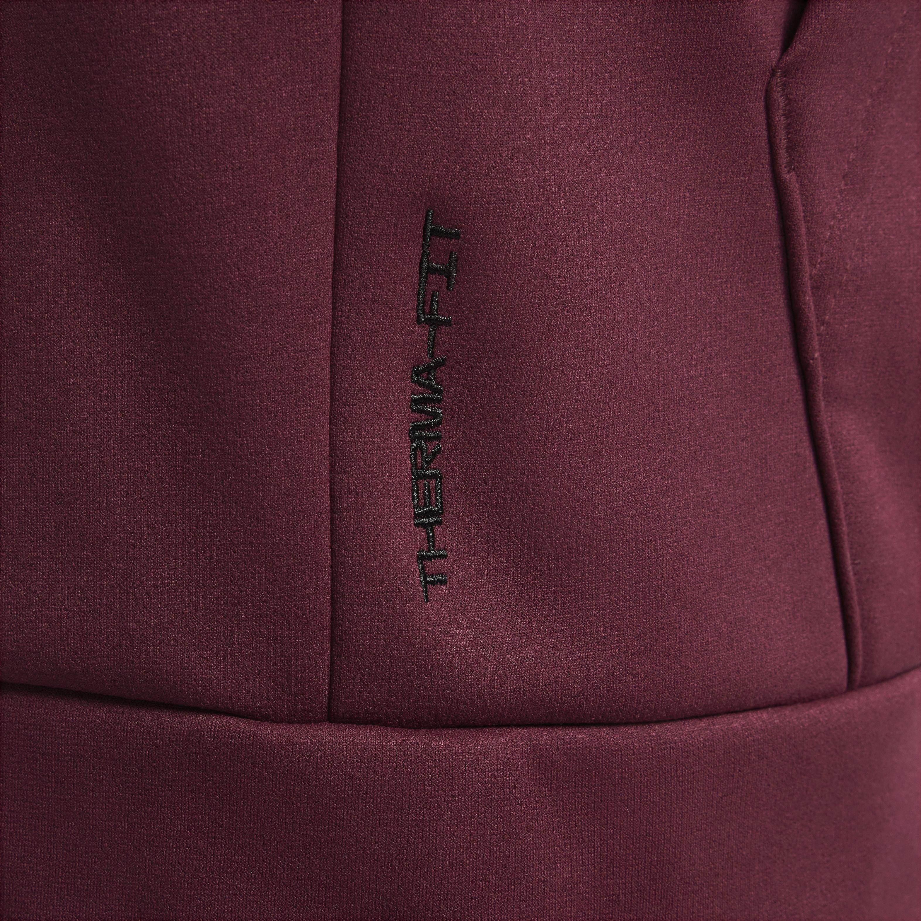 Nike Men's Therma-FIT Hooded Fitness Pullover - MAROON Thumbnail View 7