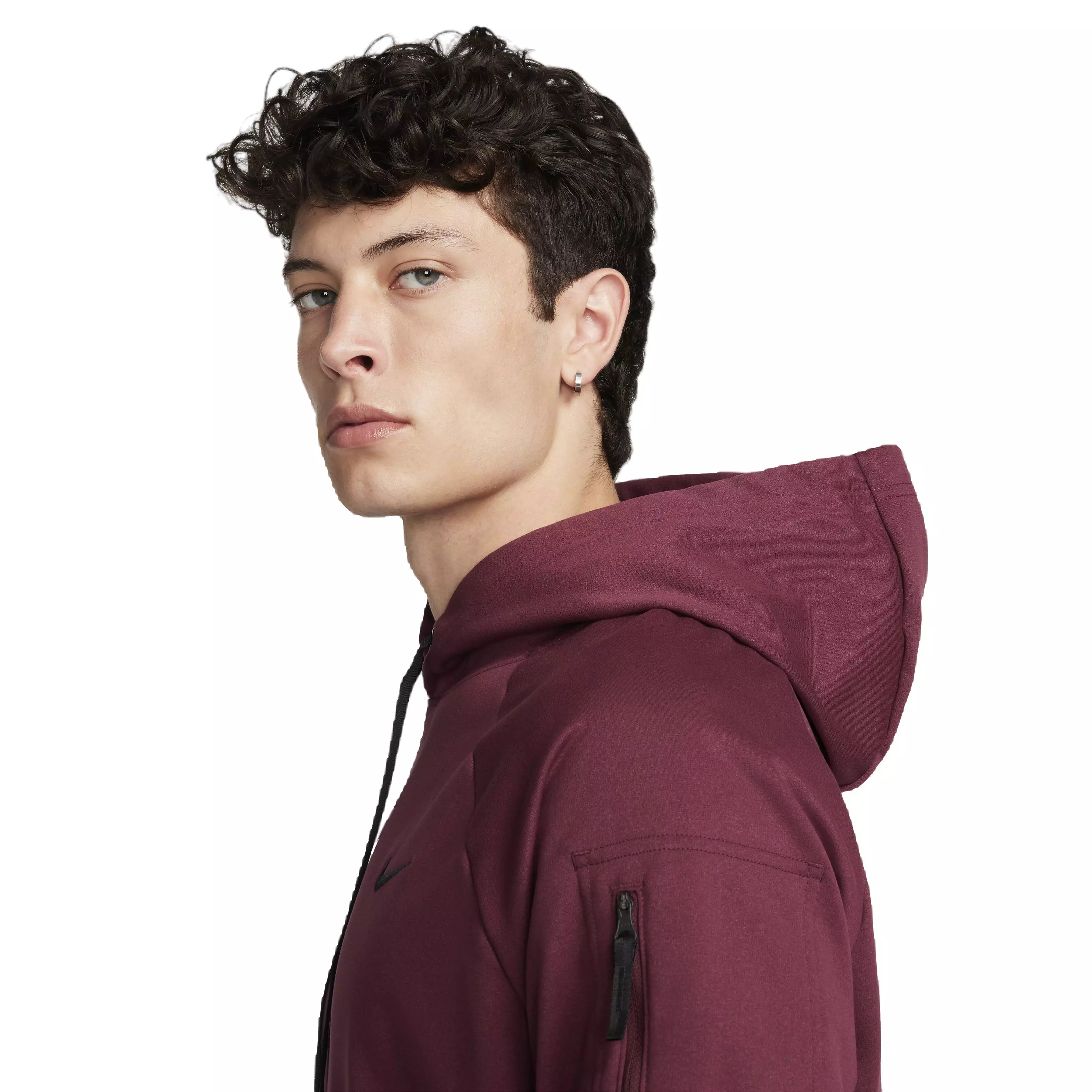 Nike Men's Therma-FIT Hooded Fitness Pullover - MAROON