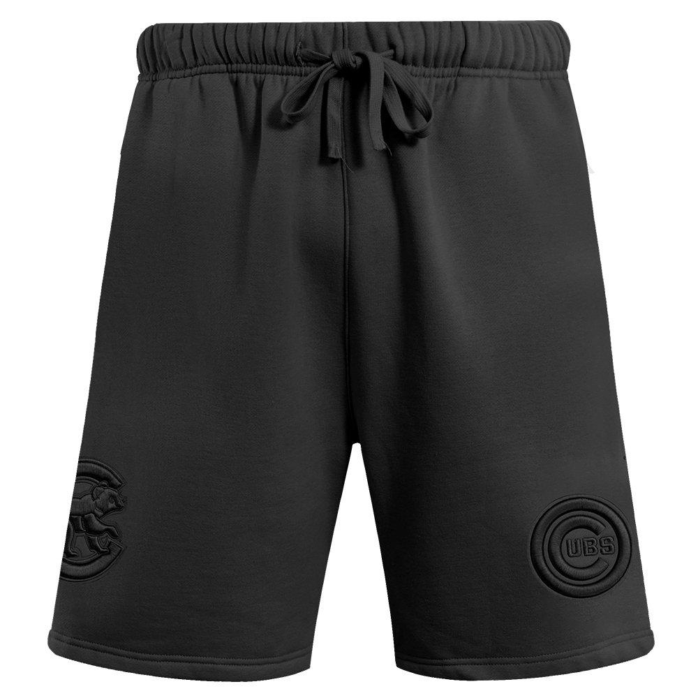 Pro Standard Men's MLB Chicago Cubs Neutral Fleece Short - BLACK Thumbnail View 1