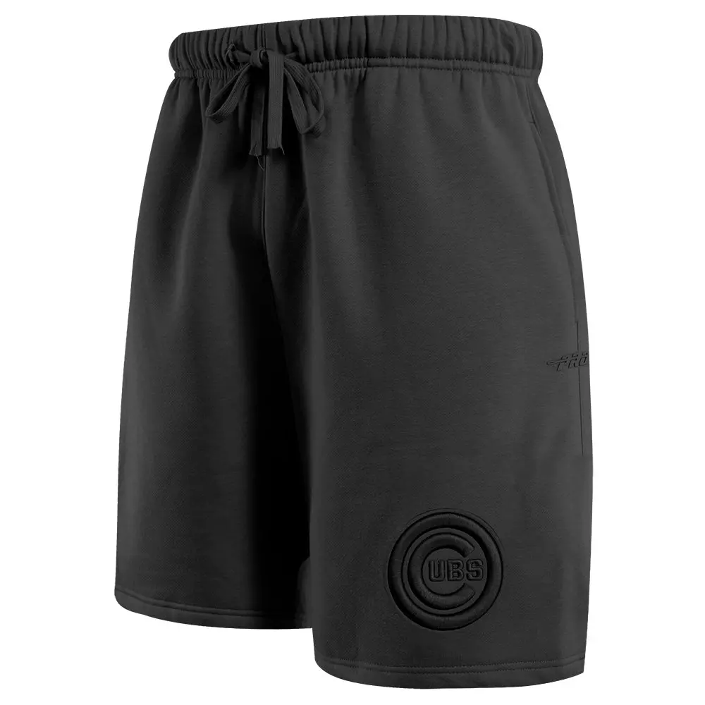 Pro Standard Men's MLB Chicago Cubs Neutral Fleece Short - BLACK