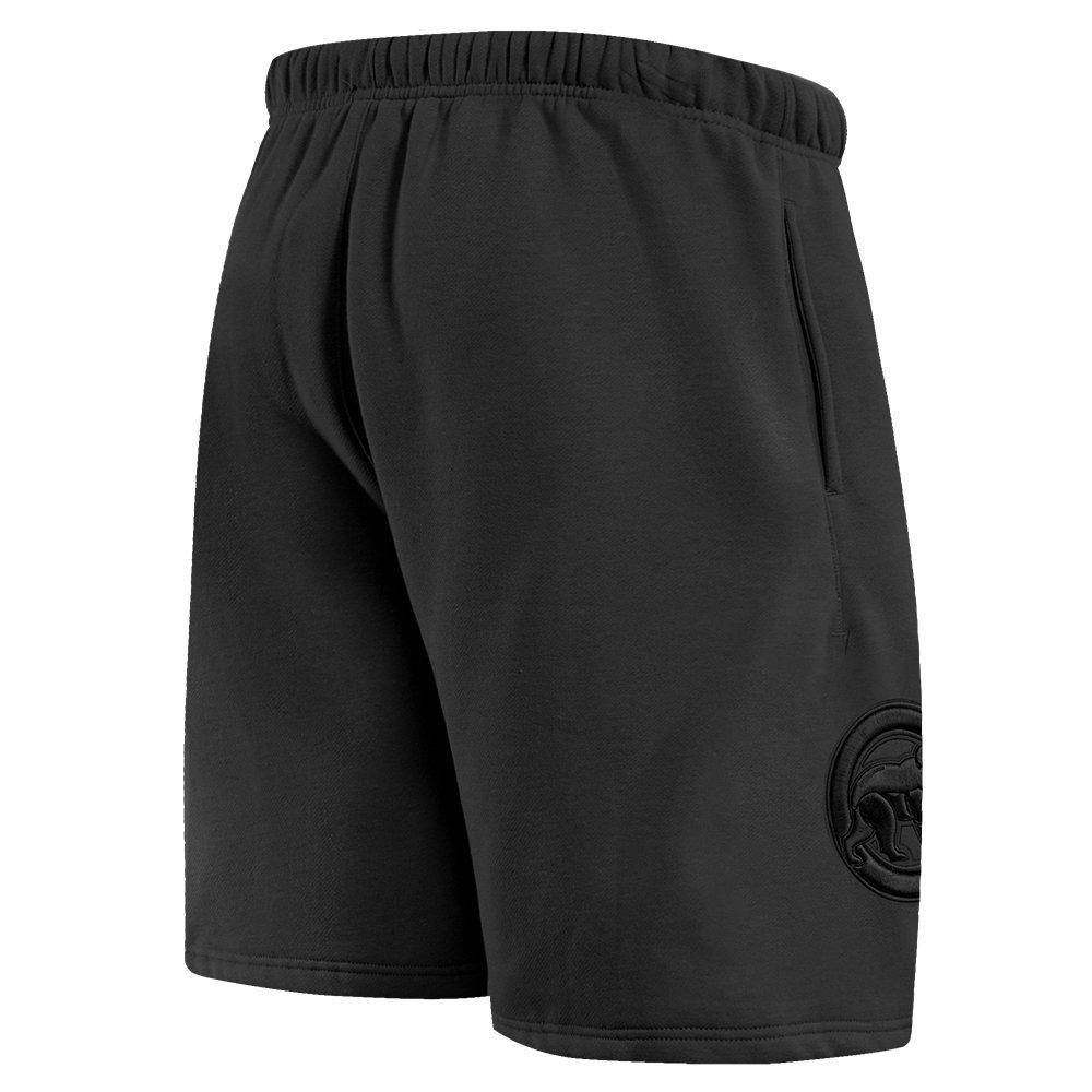 Pro Standard Men's MLB Chicago Cubs Neutral Fleece Short - BLACK Thumbnail View 4