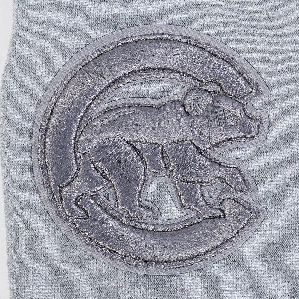 Pro Standard Men's MLB Chicago Cubs Neutral Fleece Short - DK GREY Thumbnail View 6