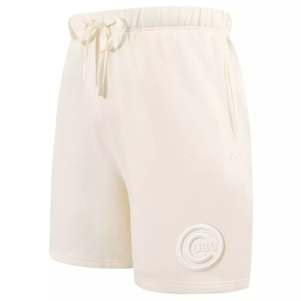 Pro Standard Men's MLB Chicago Cubs Neutral Fleece Short - CREAM