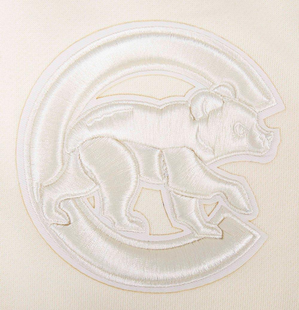 Pro Standard Men's MLB Chicago Cubs Neutral Fleece Short - CREAM Thumbnail View 6