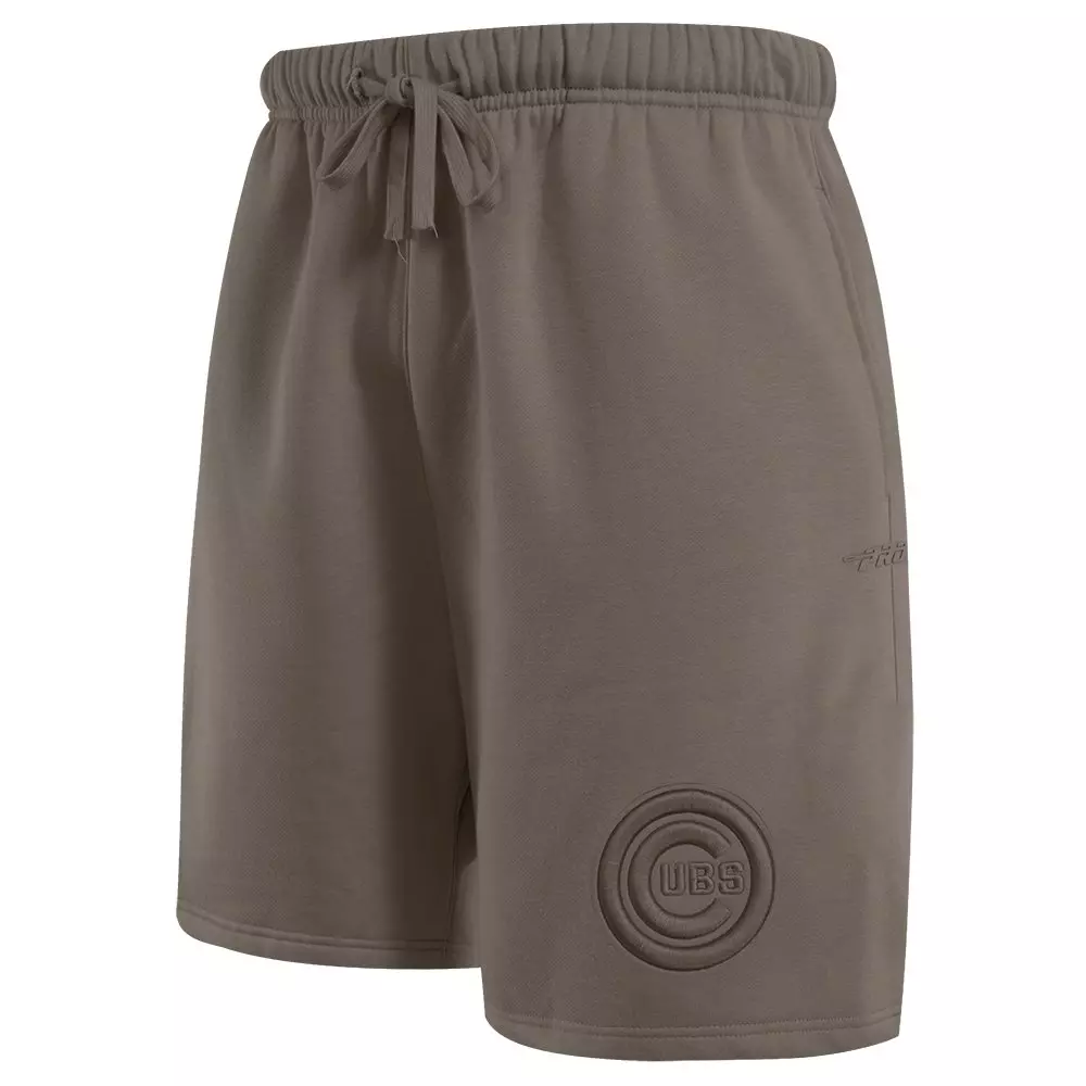 Pro Standard Men's MLB Chicago Cubs Neutral Fleece Short - DK BROWN