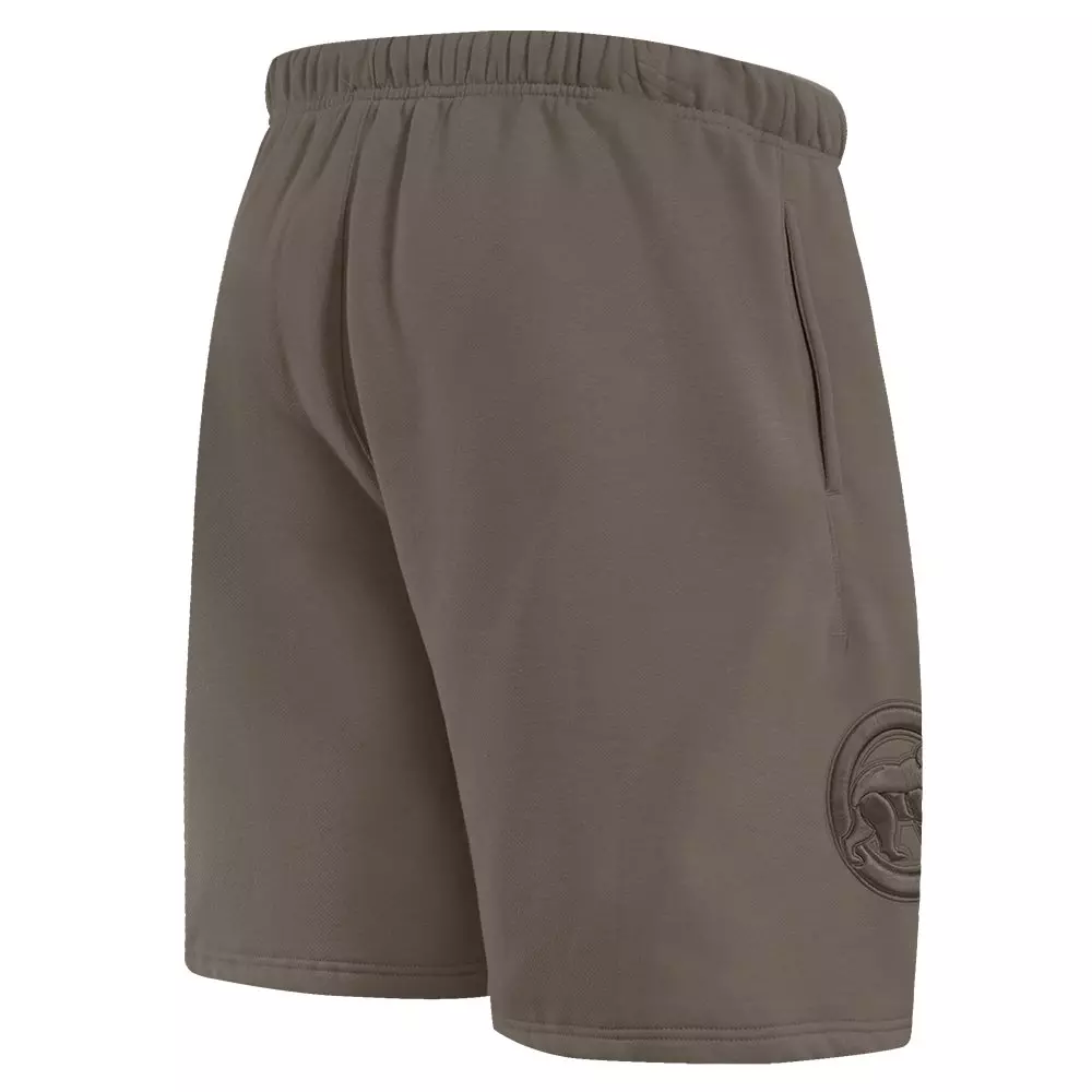 Pro Standard Men's MLB Chicago Cubs Neutral Fleece Short - DK BROWN