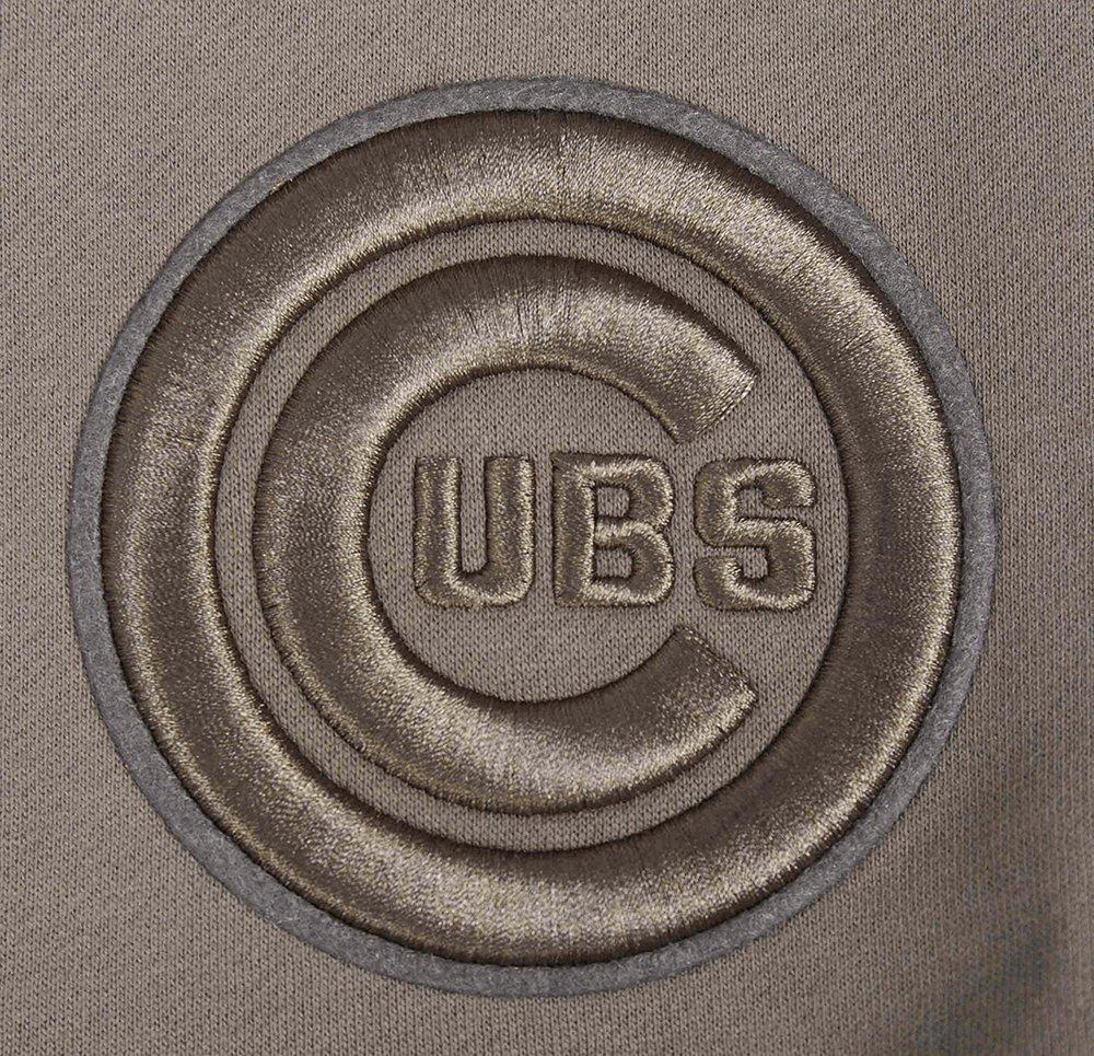 Pro Standard Men's MLB Chicago Cubs Neutral Fleece Short - DK BROWN Thumbnail View 6