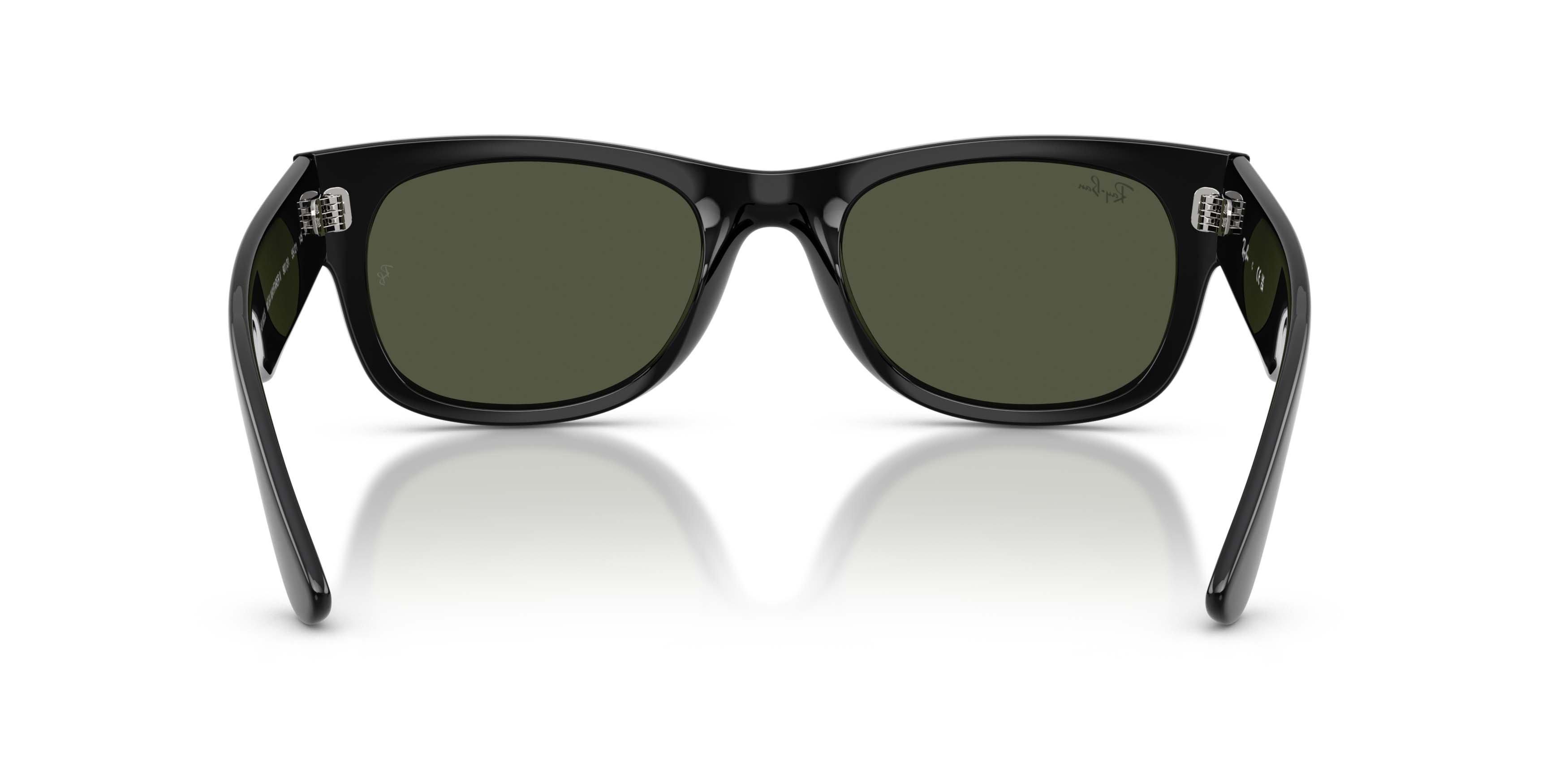 Ray-Ban Mega Wayfarer II Green Sunglasses &ndash; Polished Black - BLACK/GREEN Thumbnail View 4