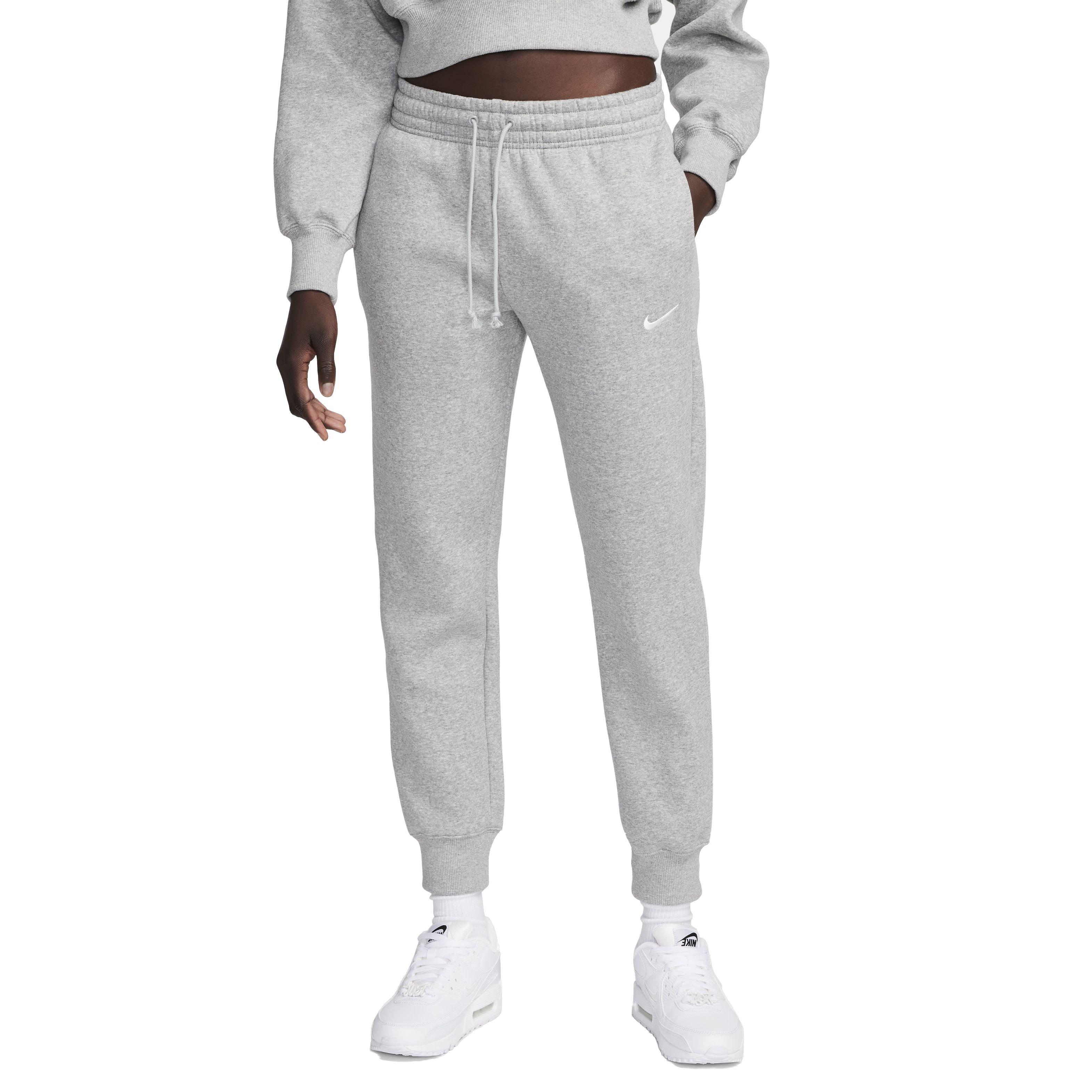 Nike Women's Sportswear Phoenix Fleece Mid-Rise Sweatpants - GREY Thumbnail View 1