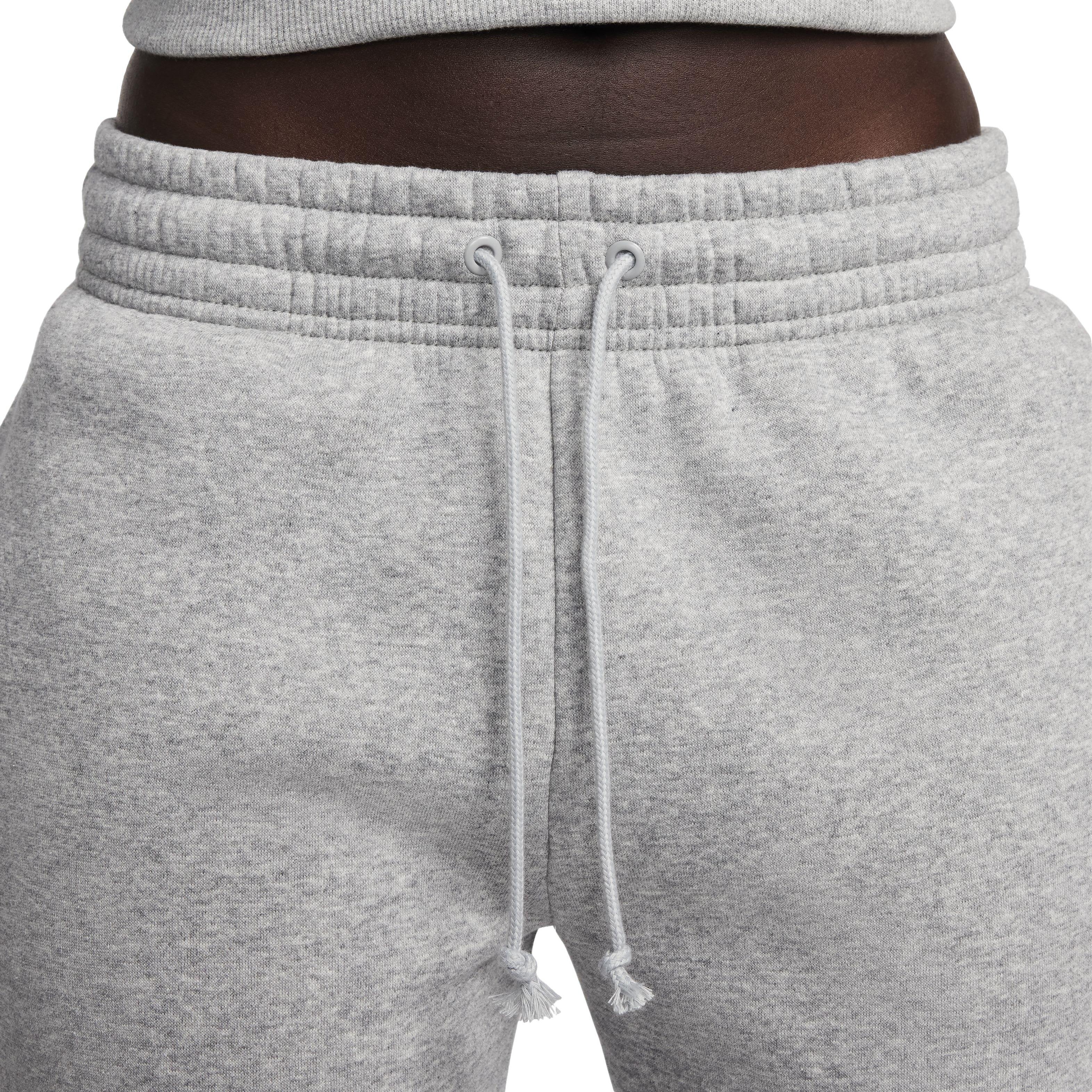 Nike Women's Sportswear Phoenix Fleece Mid-Rise Sweatpants - GREY Thumbnail View 3