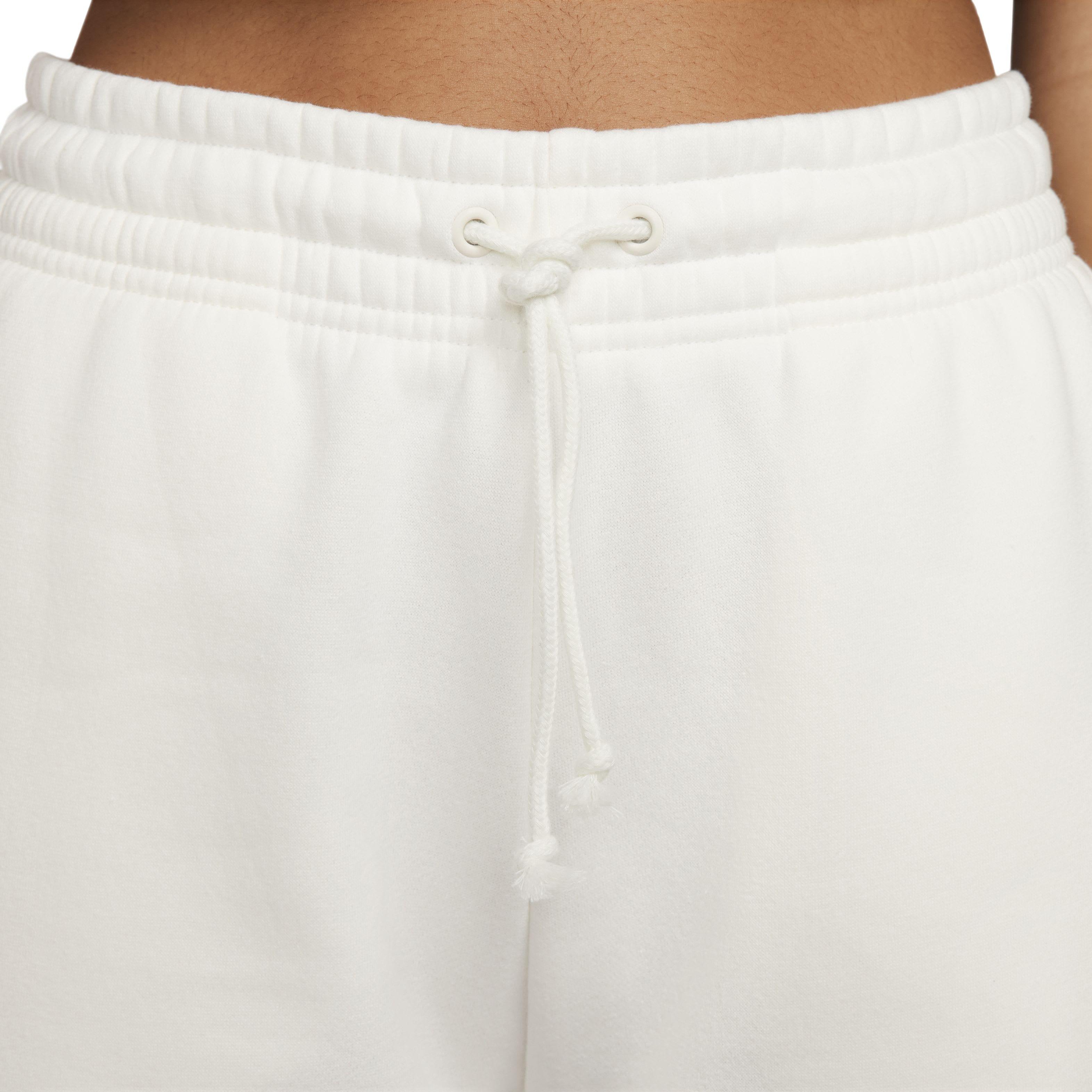 Nike Women's Sportswear Phoenix Fleece Mid-Rise Sweatpants - WHITE Thumbnail View 3