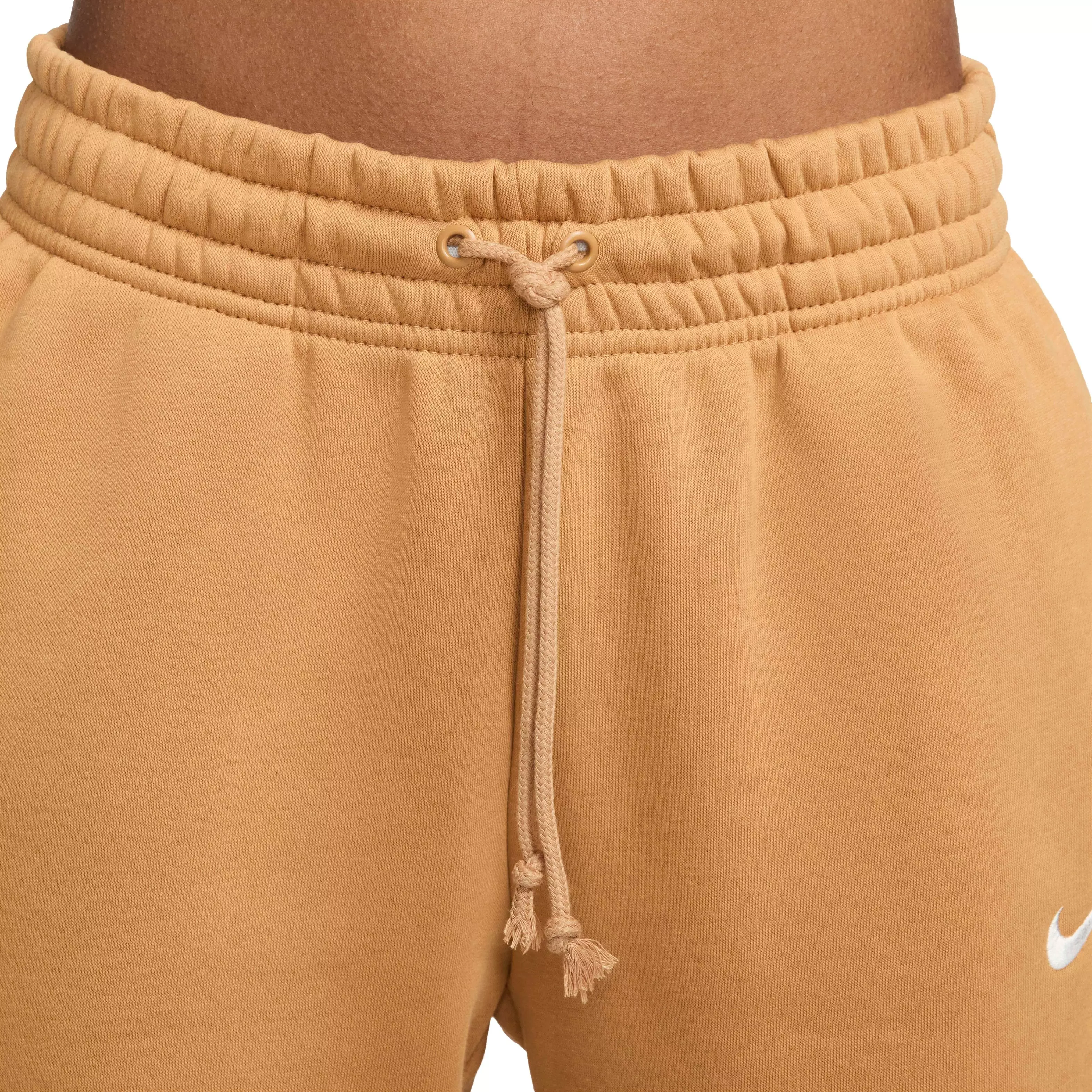 Nike Women's Sportswear Phoenix Fleece Mid-Rise Sweatpants - BROWN