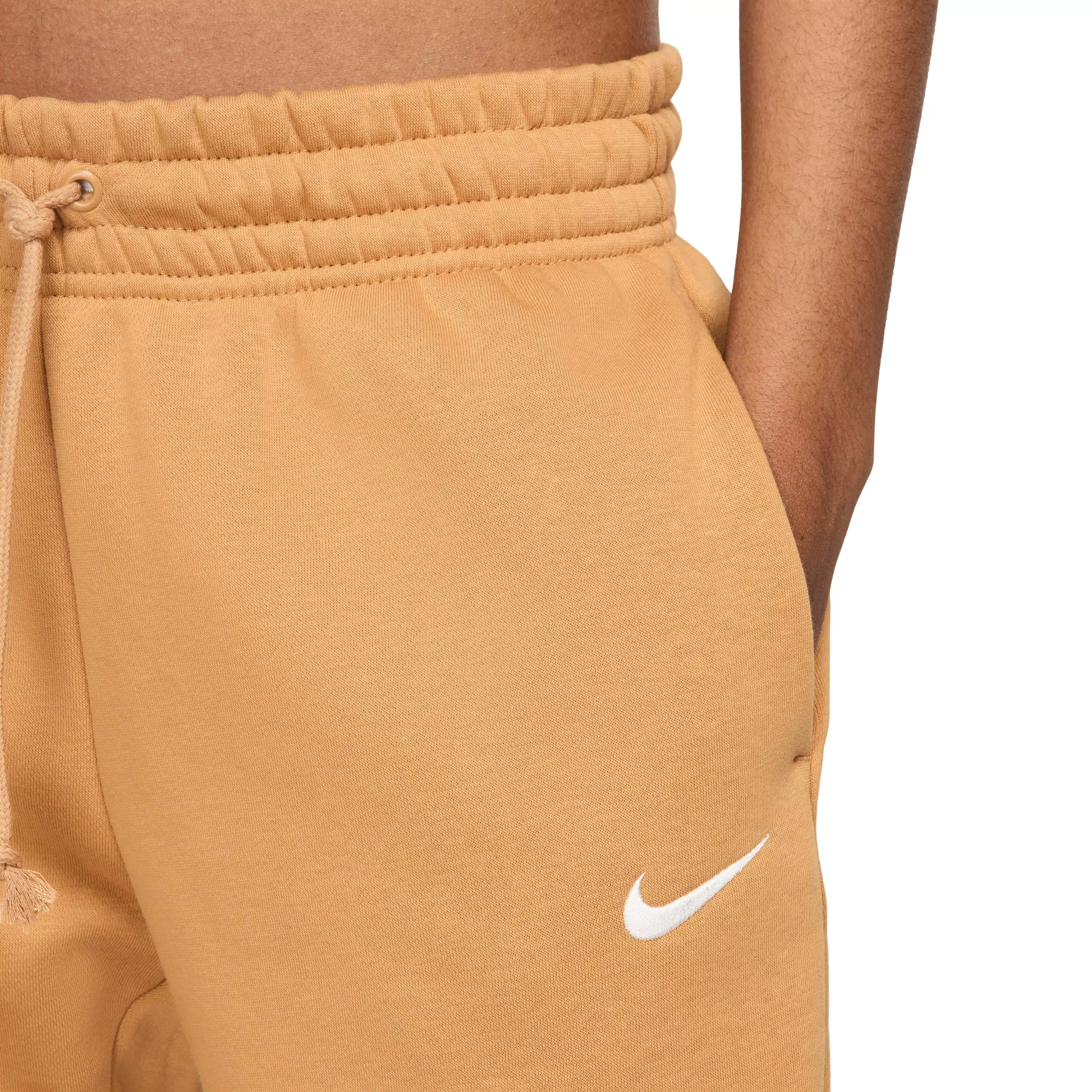 Nike Women's Sportswear Phoenix Fleece Mid-Rise Sweatpants - BROWN