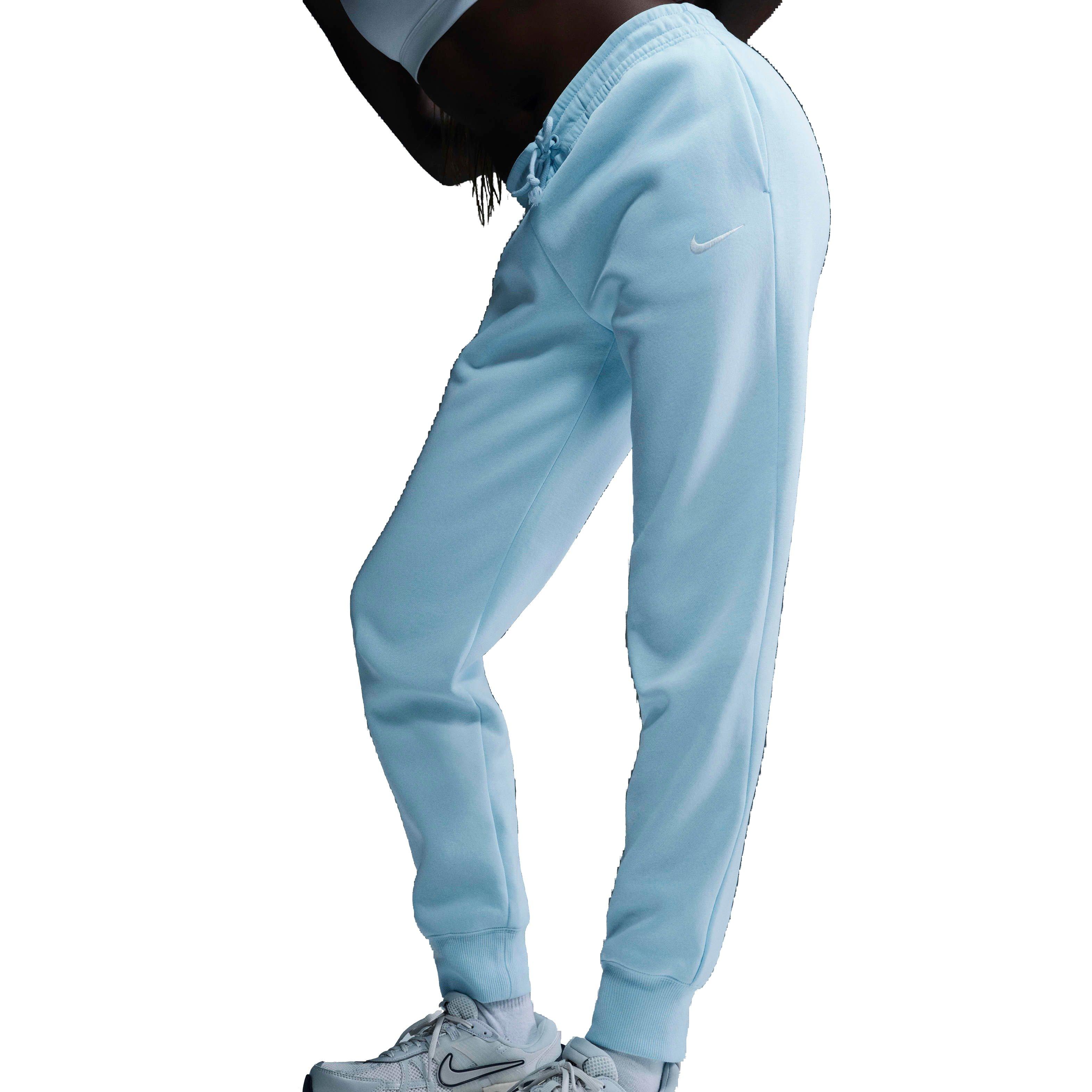 Nike Women's Sportswear Phoenix Fleece Mid-Rise Sweatpants - LT ARMY GREEN Thumbnail View 4